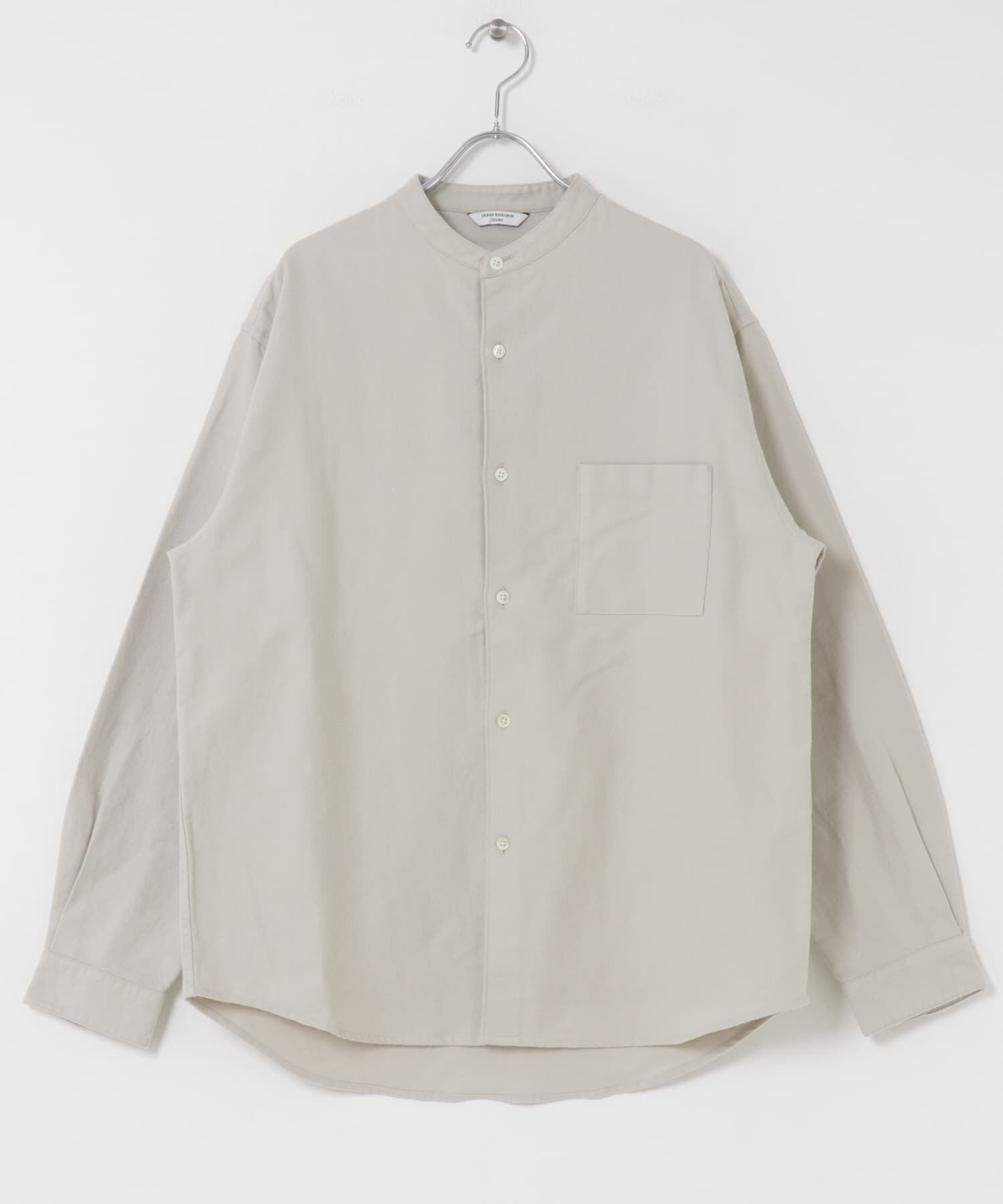 URBAN RESEARCH DOORS「両面起毛ネルバンドカラーシャツ」|シャツ・ブラウス|