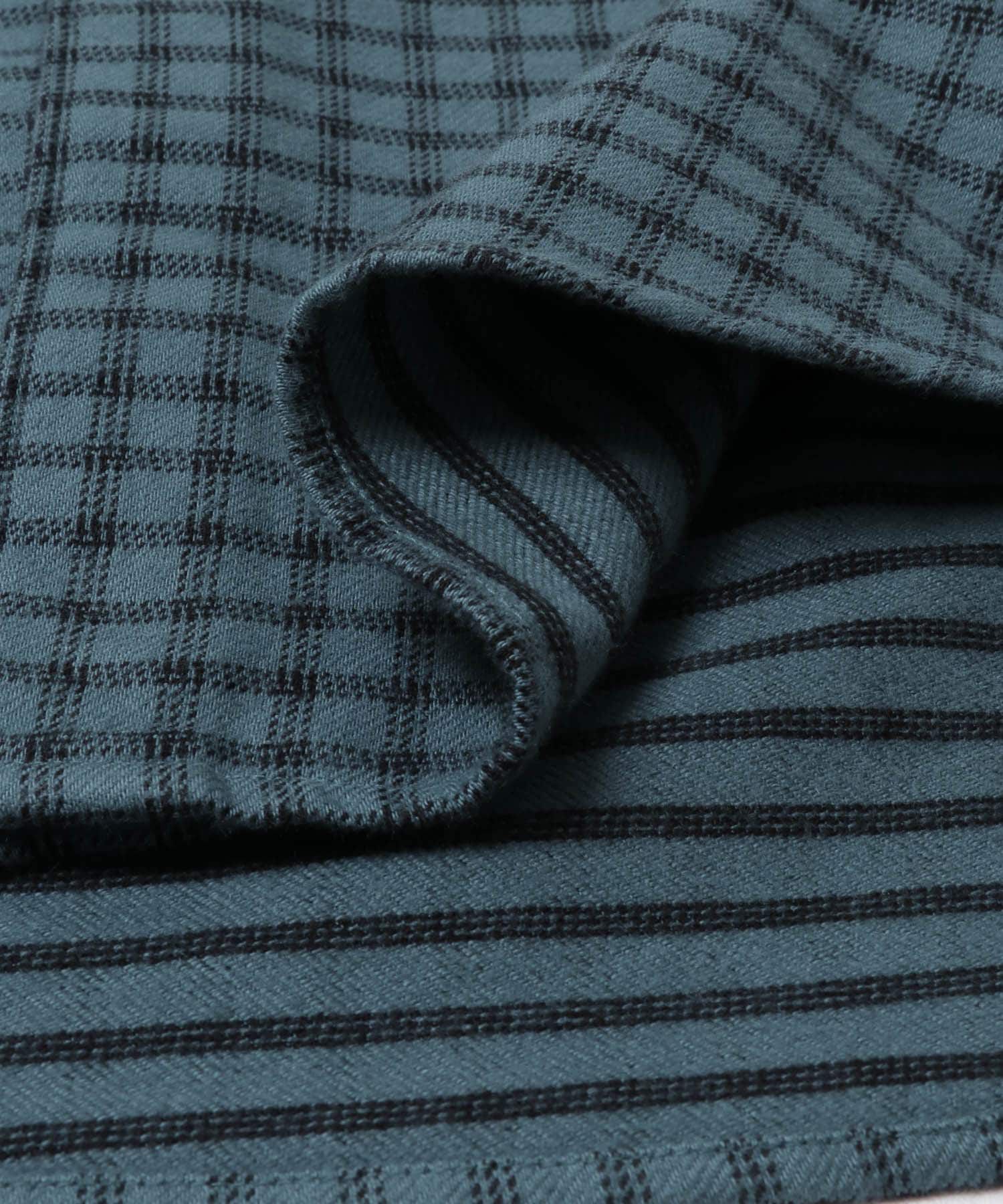 URBAN RESEARCH DOORS「両面起毛ネルバンドカラーシャツ」|シャツ・ブラウス|