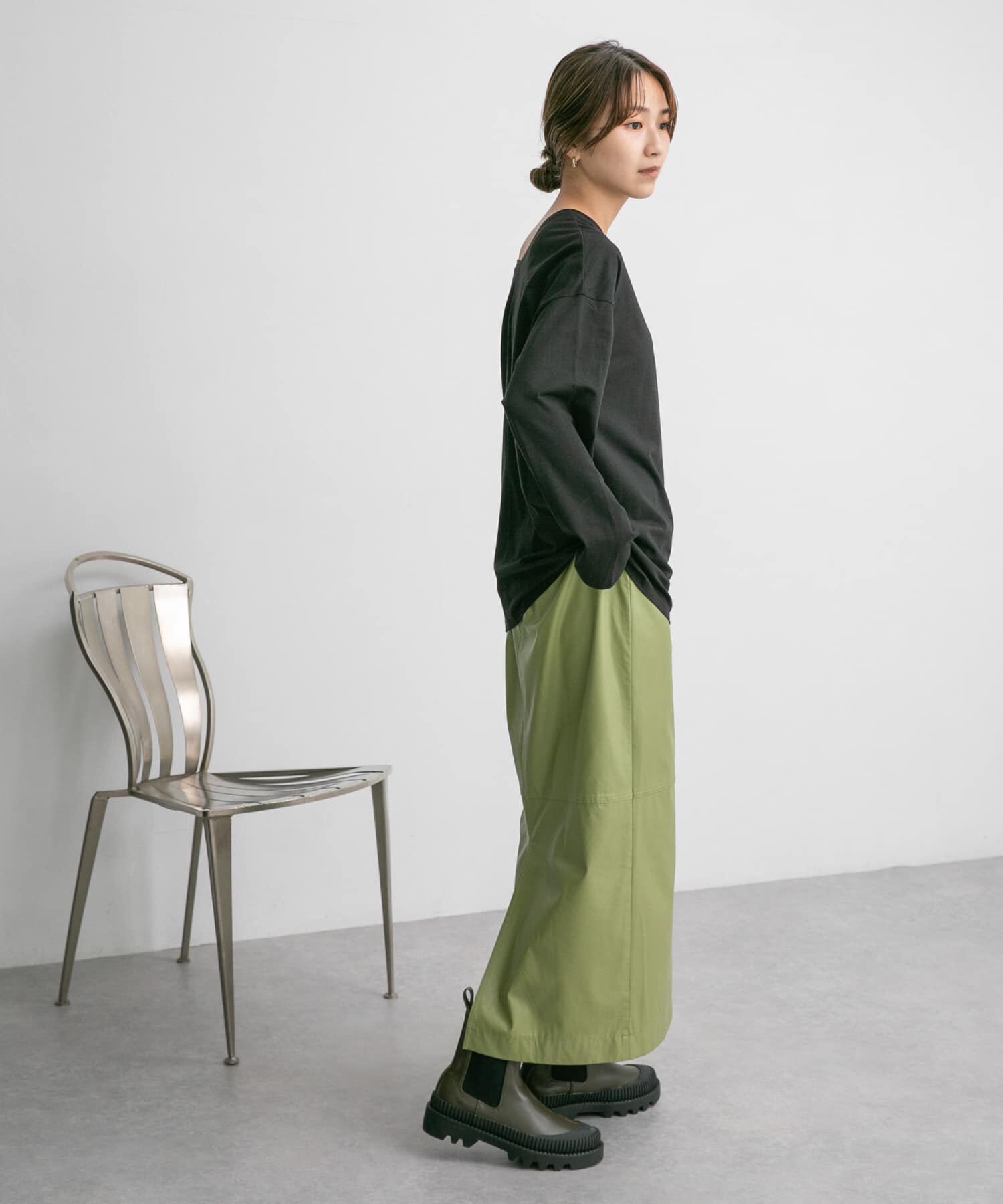  「アシメネックカットソー」|Tシャツ・カットソー|