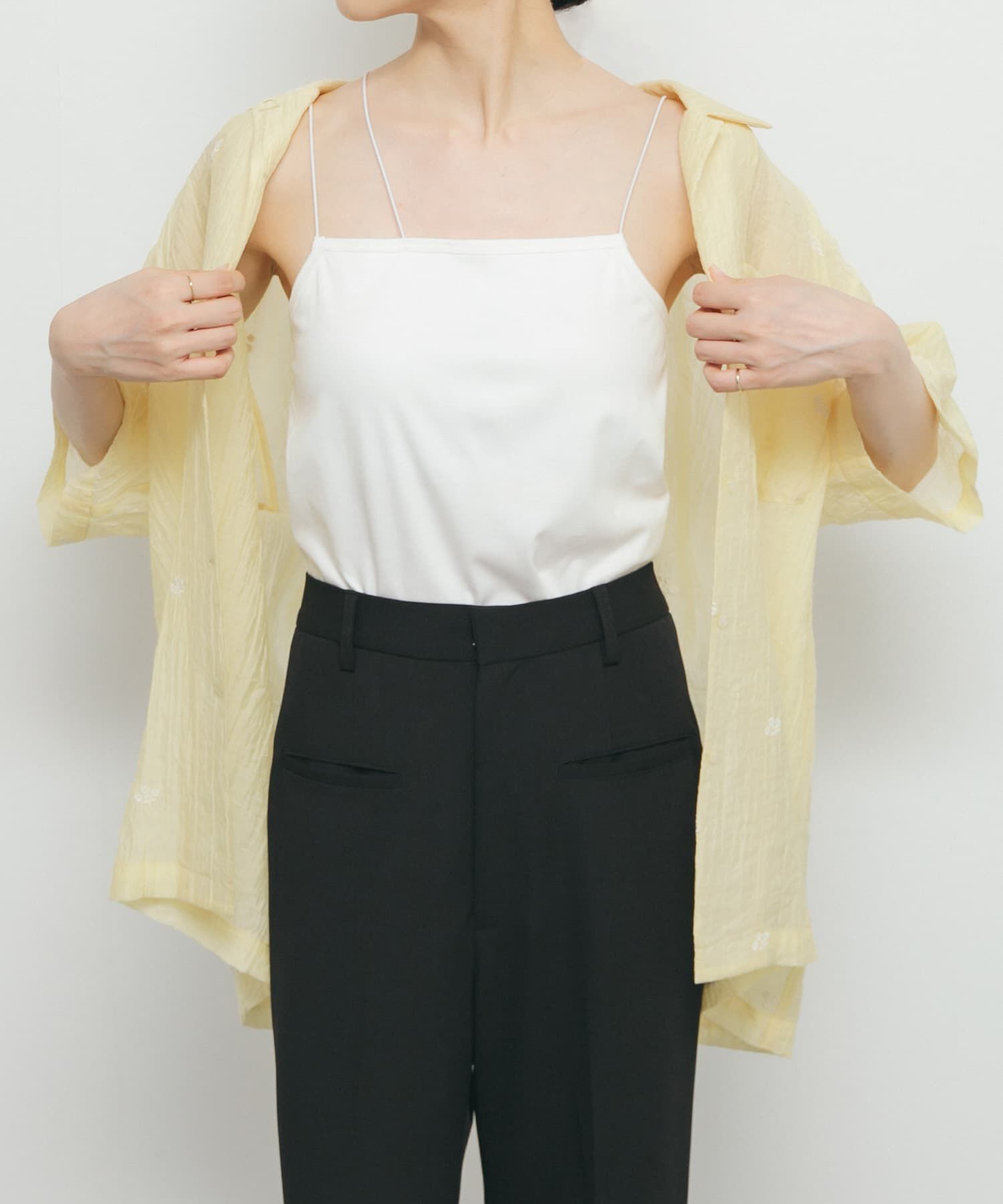  「アシンメトリーカップ付キャミ」|キャミソール|