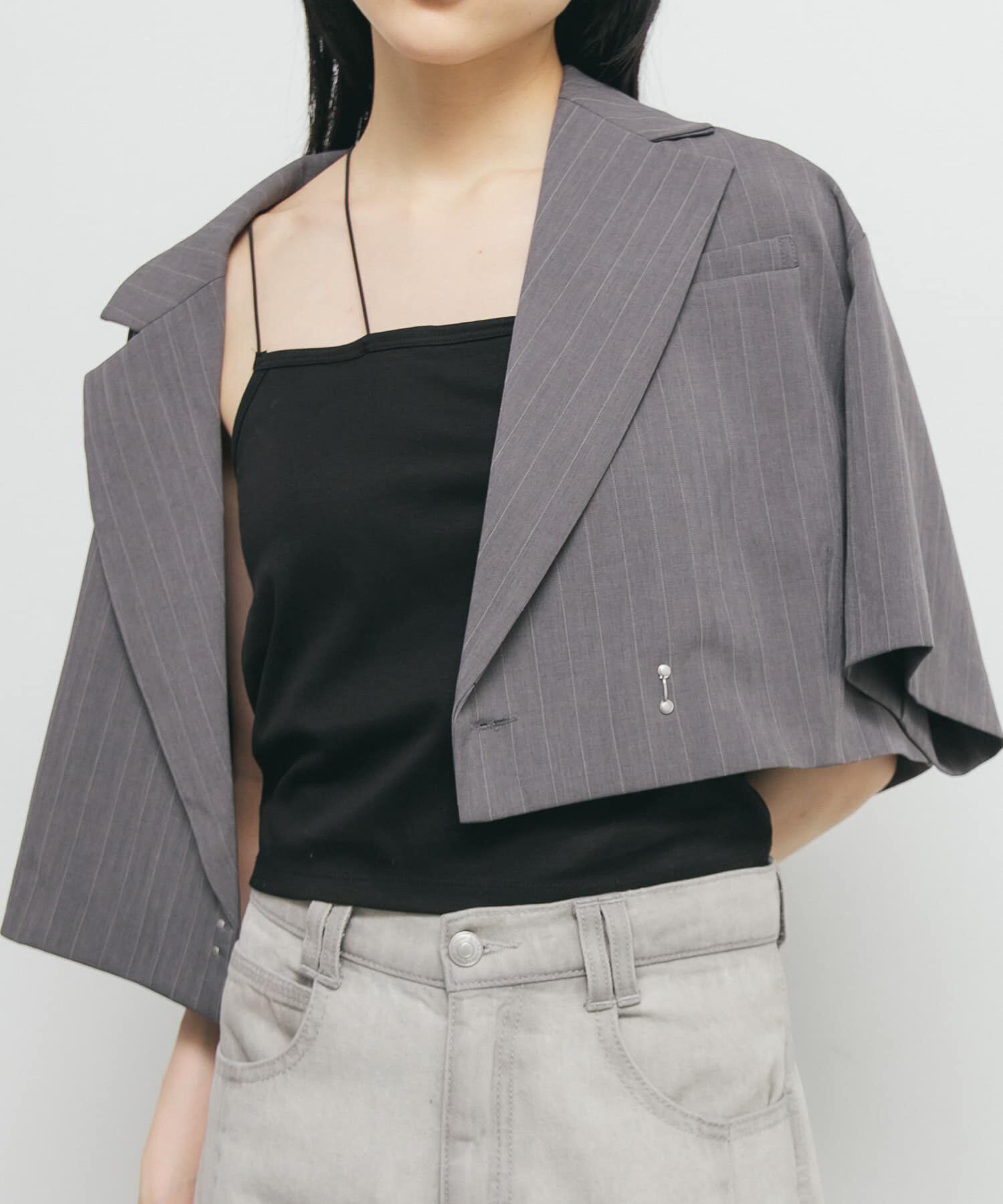  「アシンメトリーカップ付キャミ」|キャミソール|