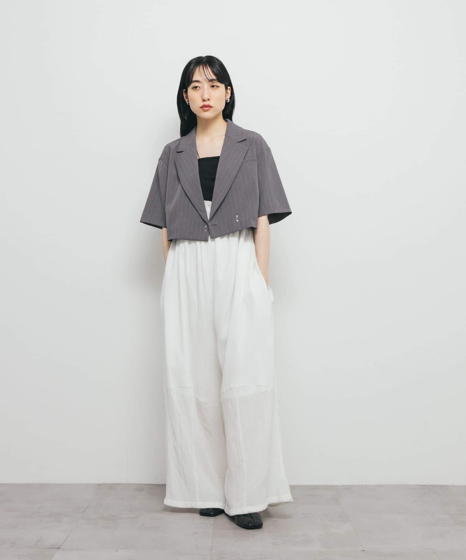  「アシンメトリーカップ付キャミ」|キャミソール|