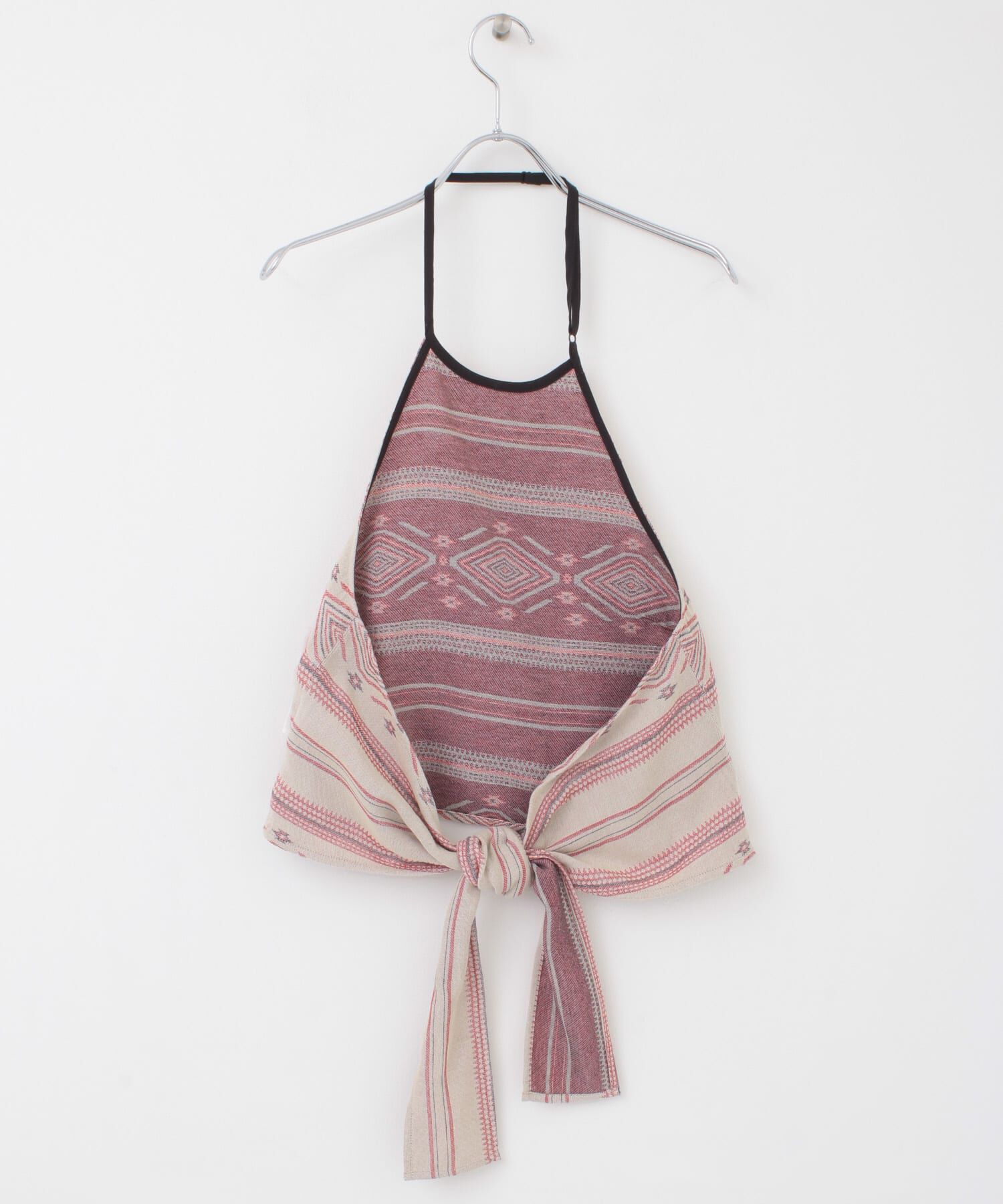  「エスニック柄ホルターネックキャミソール」|キャミソール|