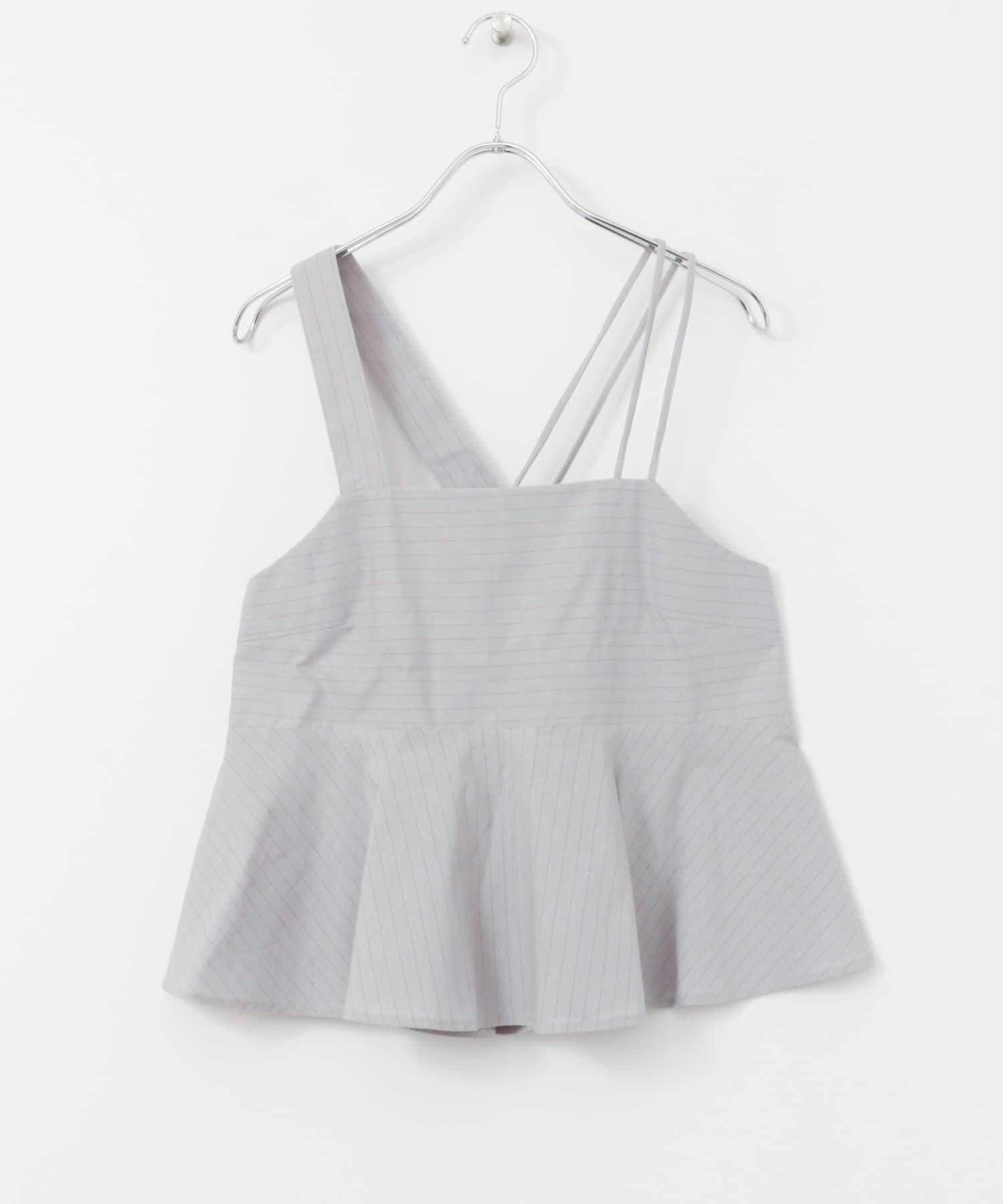  「ストライプアシンメトリーキャミソール&there4;」|キャミソール|