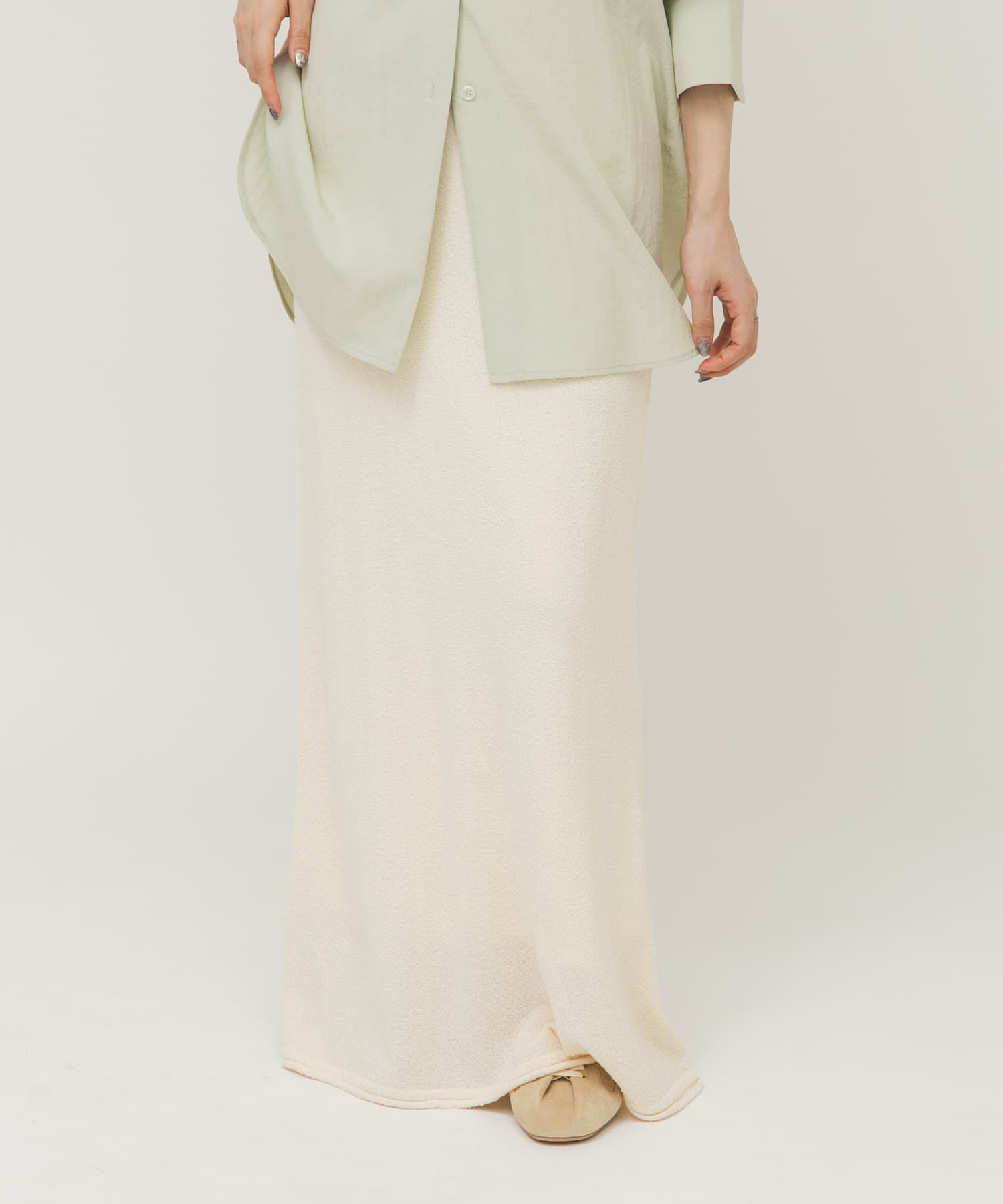  「Iラインニットスカート」|スカート|