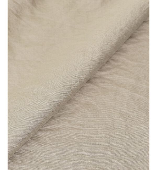  「《手洗い可能》サテンノーカラーバルーンブラウス」|シャツ・ブラウス|