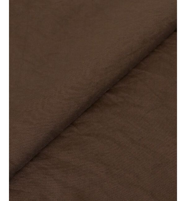  「《手洗い可能》サテンノーカラーバルーンブラウス」|シャツ・ブラウス|