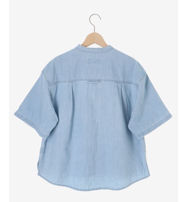  「スタンドネックパールボタンハーフスリーブシャツ」|シャツ・ブラウス|