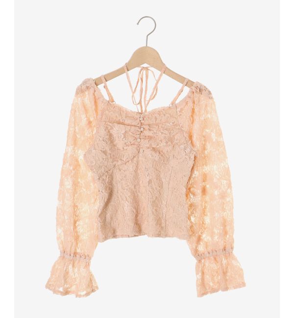  「2wayフラワーレースブラウス」|シャツ・ブラウス|