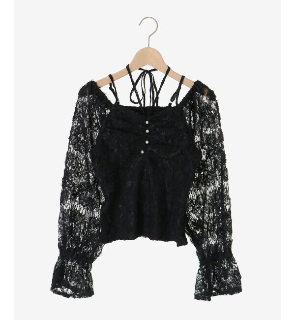  「2wayフラワーレースブラウス」|シャツ・ブラウス|