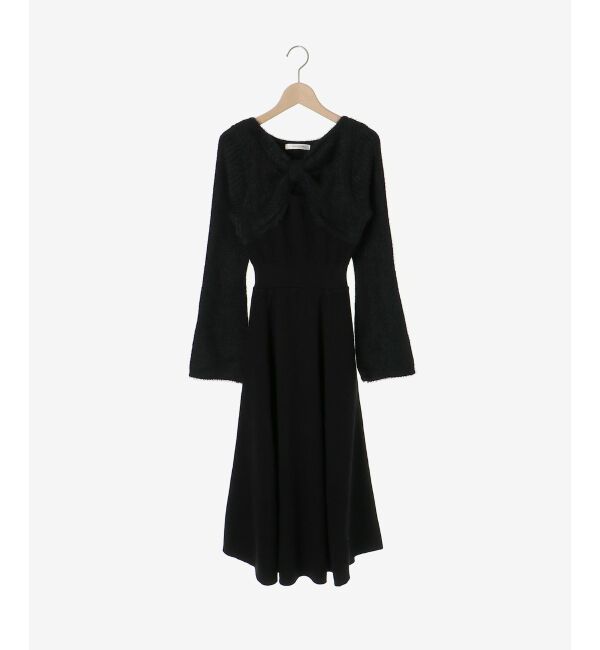  「リボンボレロドッキングニットワンピ」|ワンピース|