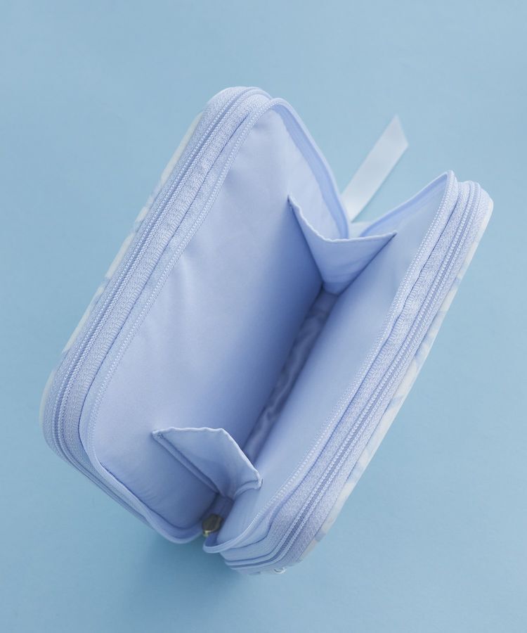 Maison de FLEUR「リボンプリントマルチケース」|ポーチ|