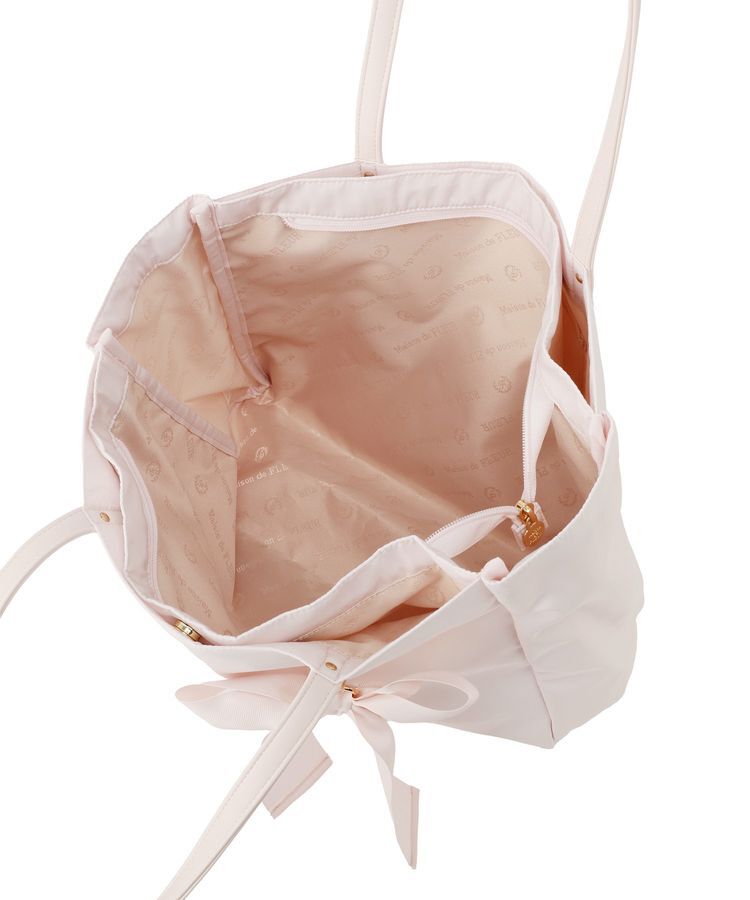 Maison de FLEUR「リボンチャーム付き3ルームトートバッグ」|トートバッグ|