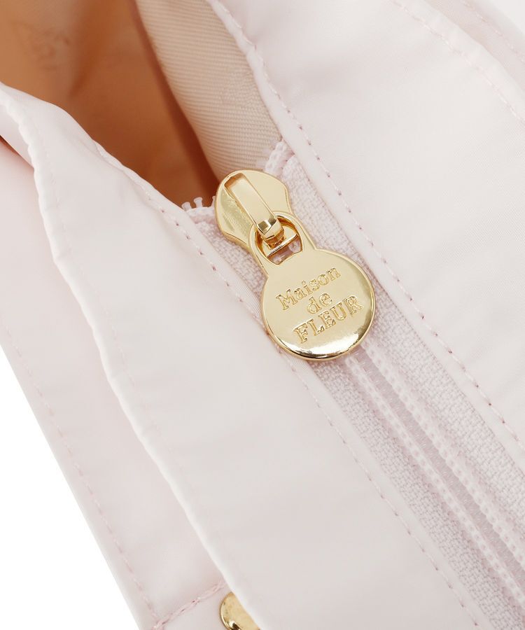 Maison de FLEUR「リボンチャーム付き3ルームトートバッグ」|トートバッグ|