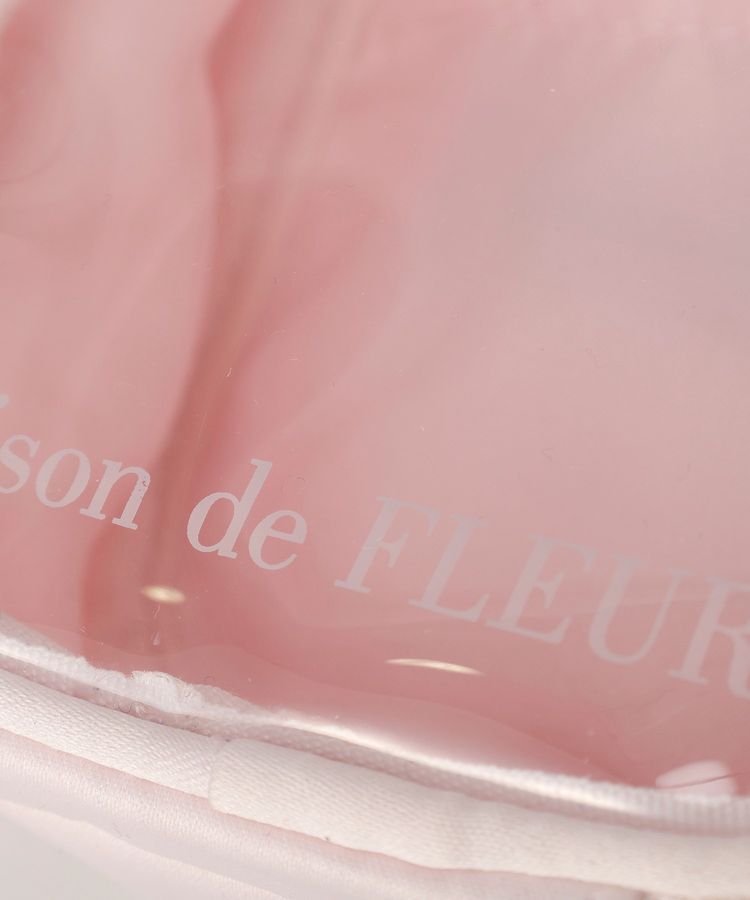 Maison de FLEUR「ビジューリボンクリアポーチS」|ポーチ|