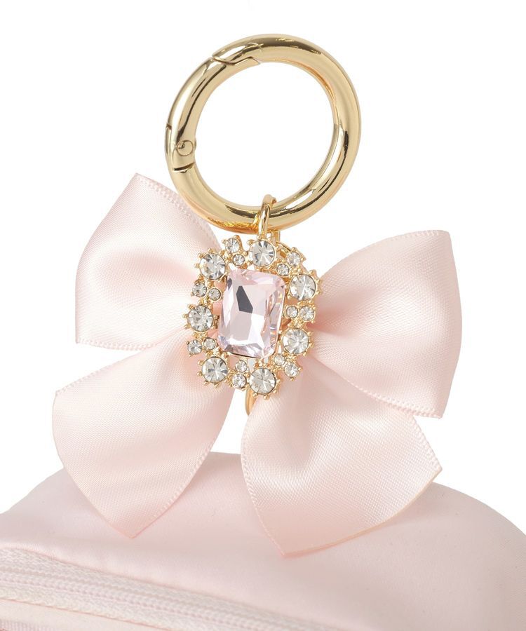 Maison de FLEUR「ビジューリボンクリアポーチS」|ポーチ|