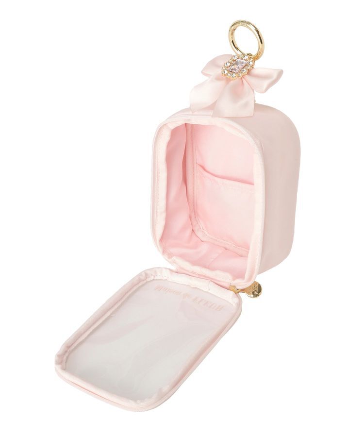 Maison de FLEUR「ビジューリボンクリアポーチS」|ポーチ|