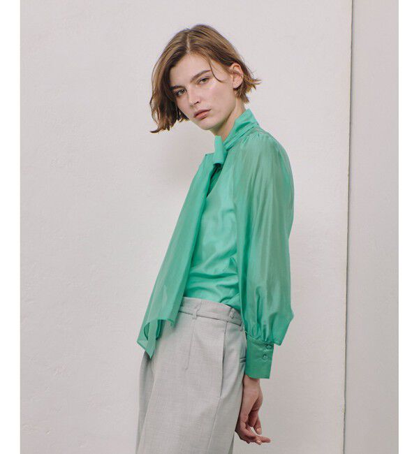 allureville「オーガンザボウブラウス」|シャツ・ブラウス|