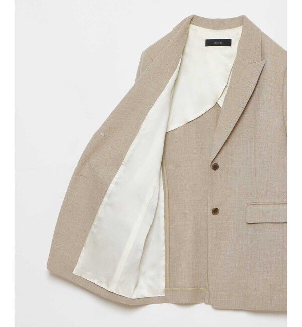 allureville「リネンライクテーラードジャケット」|テーラードジャケット|