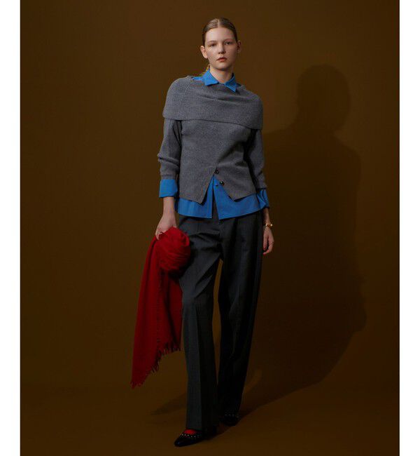 allureville「ドライウールカーブライントラウザー」|チノ|