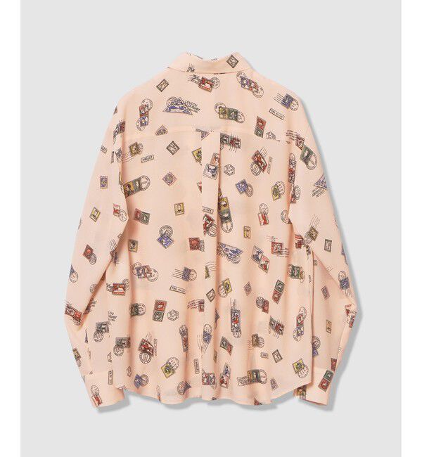 LOULOU WILLOUGHBY「【LOULOU WILLOUGHBY】レタープリントシャツブラウス」|シャツ・ブラウス|