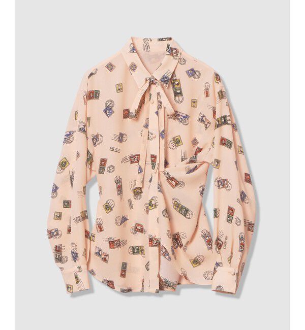 LOULOU WILLOUGHBY「【LOULOU WILLOUGHBY】レタープリントシャツブラウス」|シャツ・ブラウス|