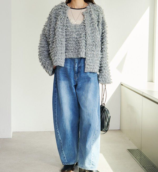  「ループフリンジニットカーディガン」|カーディガン|