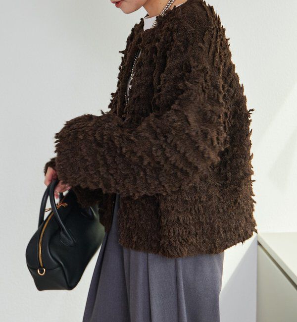  「ループフリンジニットカーディガン」|カーディガン|