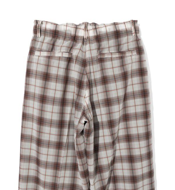 MIDIUMISOLID「MIDIUMISOLID Men&rsquo;s シアーチェックテーパードパンツ」|その他|