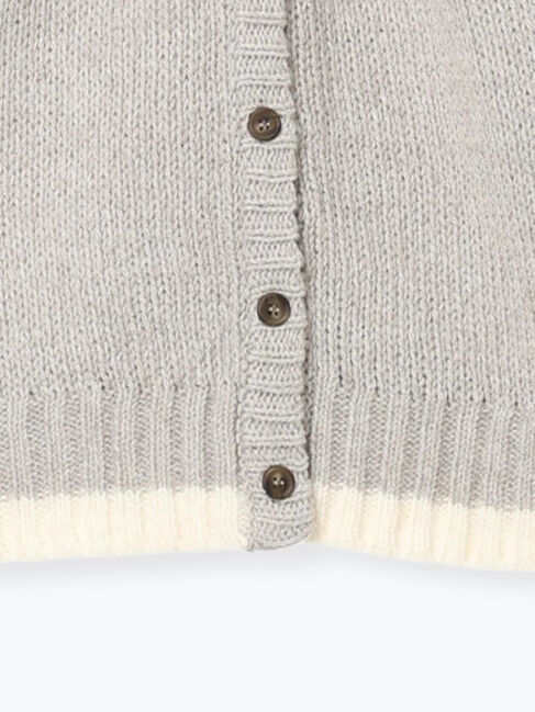 Samansa Mos2「ラウンド切替ステッチ前後2WAYニット」|カーディガン|