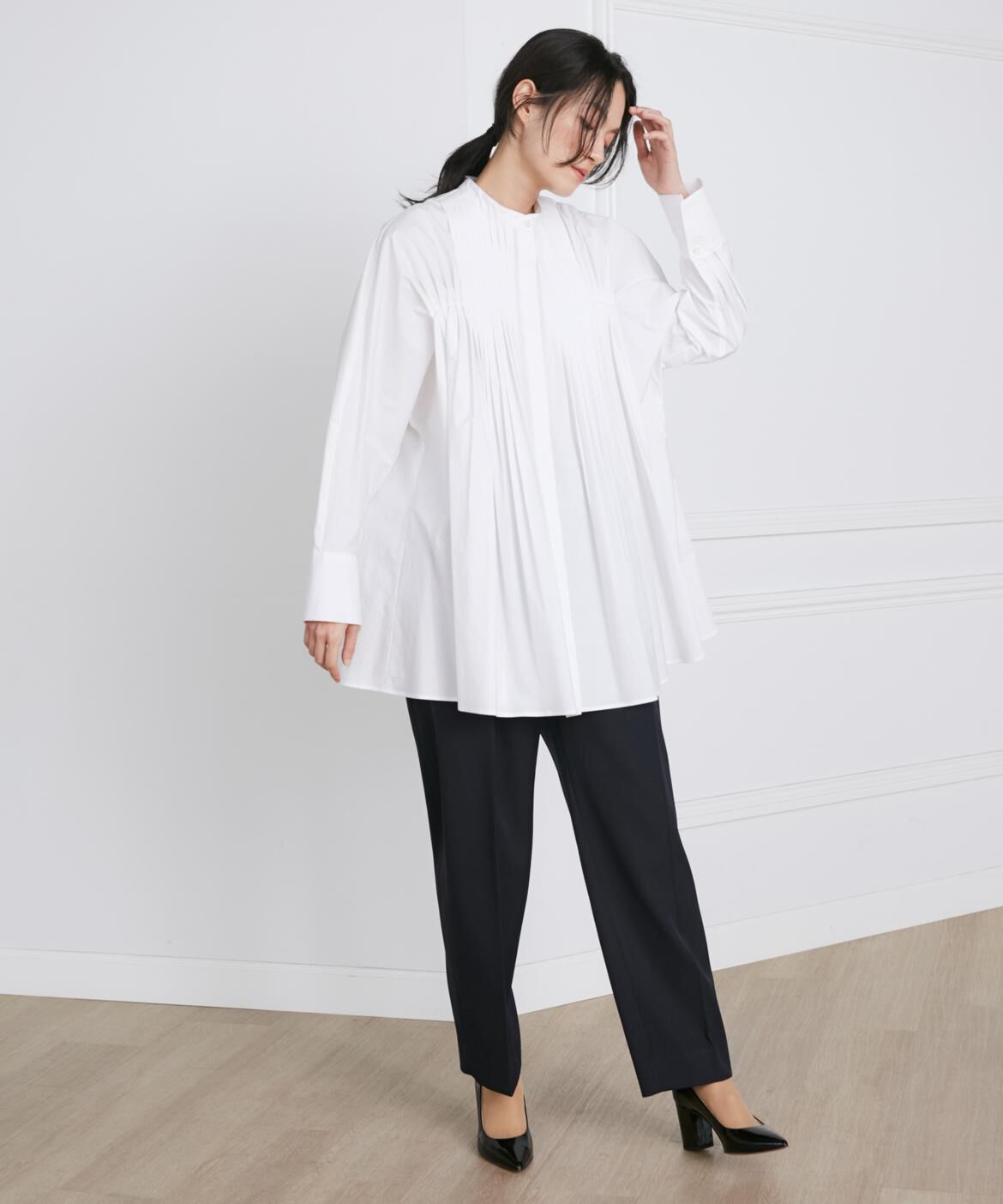 INED「2WAYタックシャツ《la veille by SUPERIOR CLOSET》」|シャツ・ブラウス|