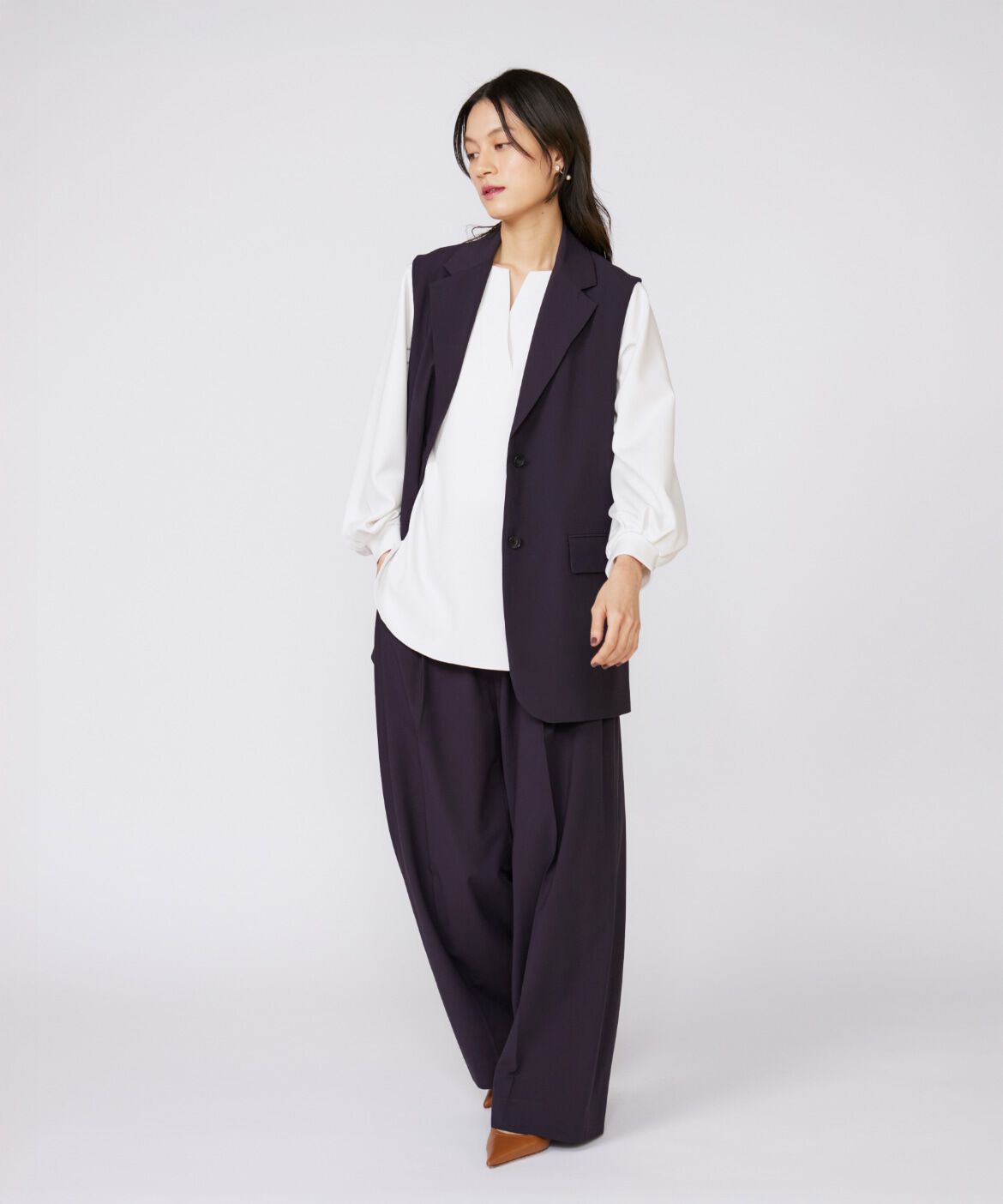 INED「TRストレッチツータックワイドパンツ」|その他|