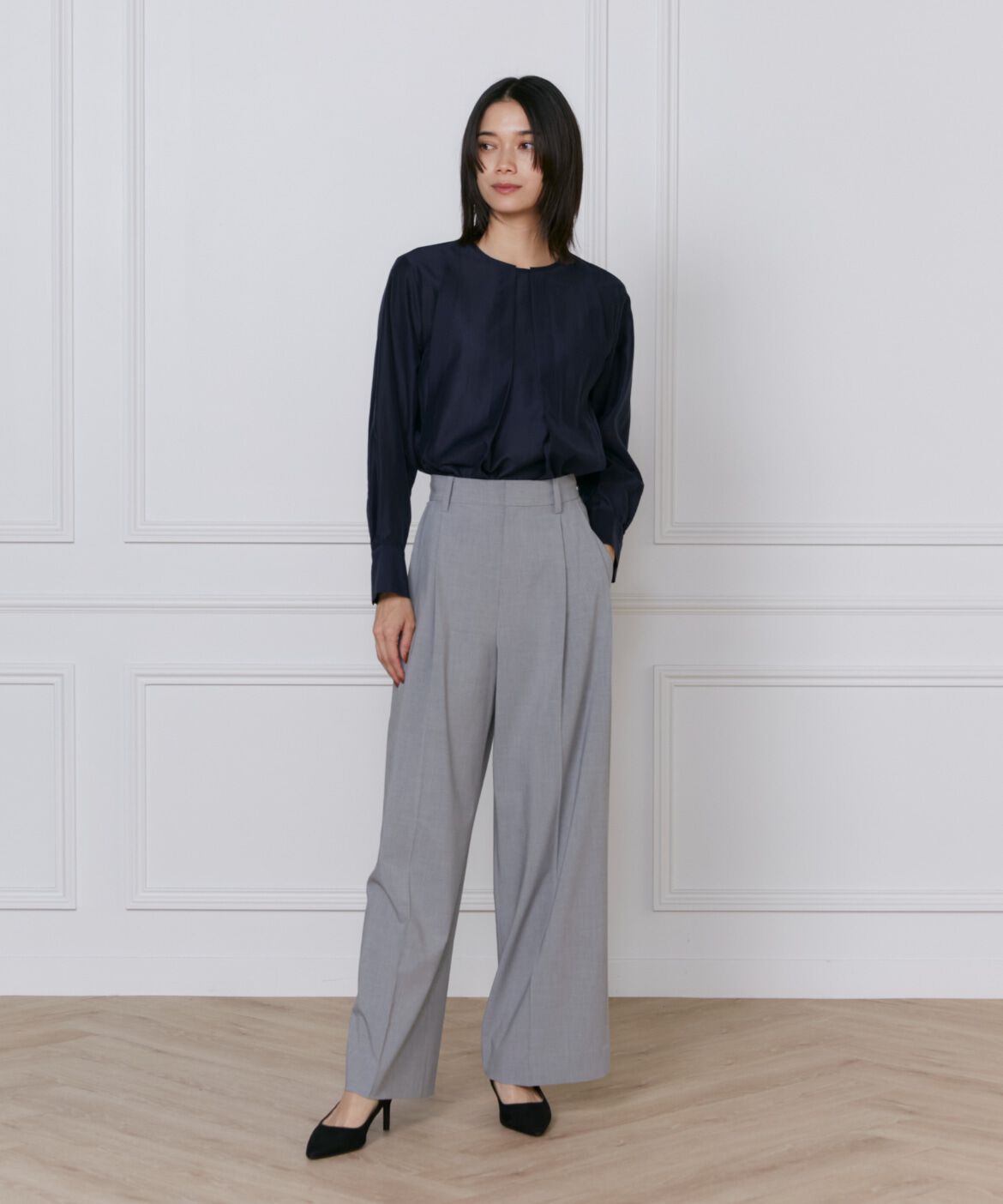 INED「TRストレッチツータックワイドパンツ」|その他|