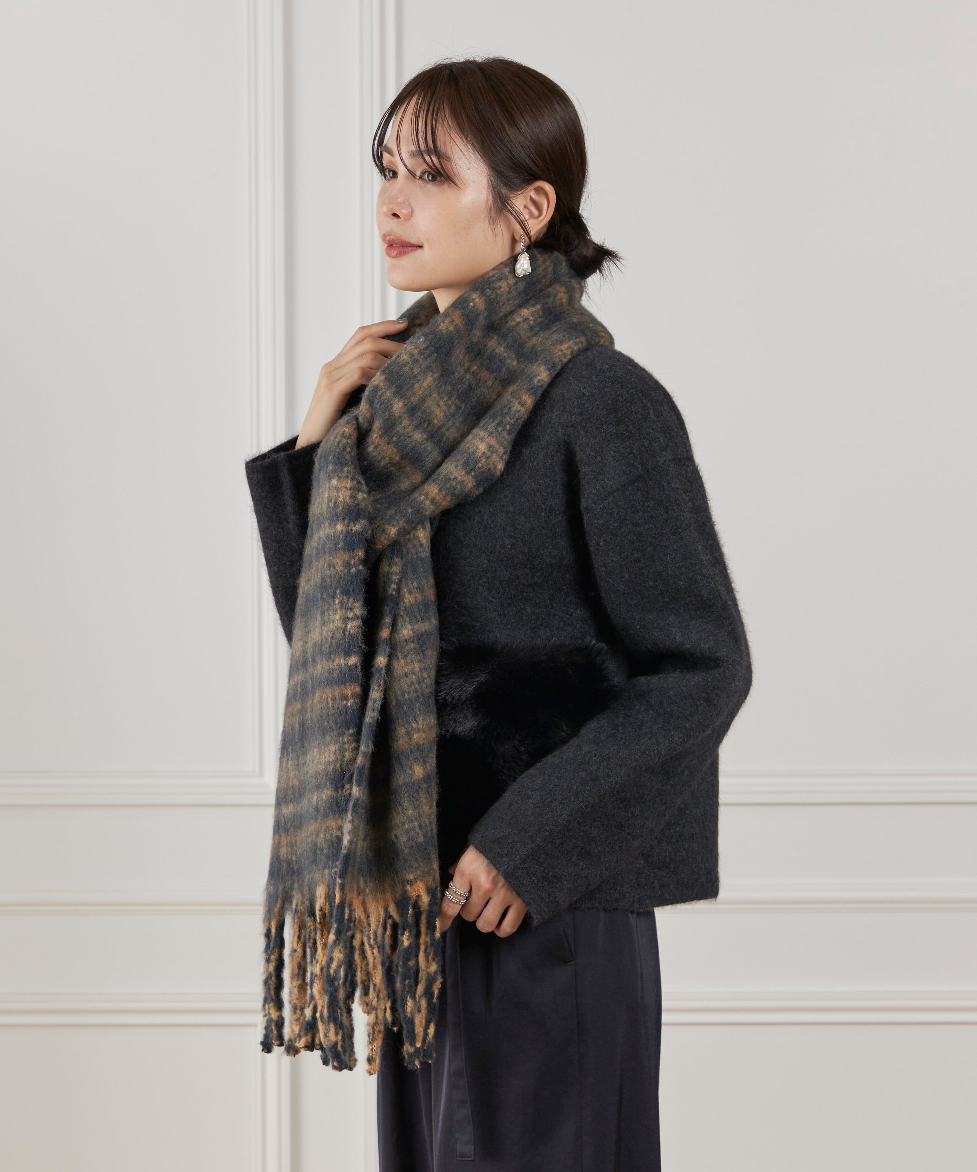 Le Souk「ブークレー トーナルチェック マフラー　」|ストール|