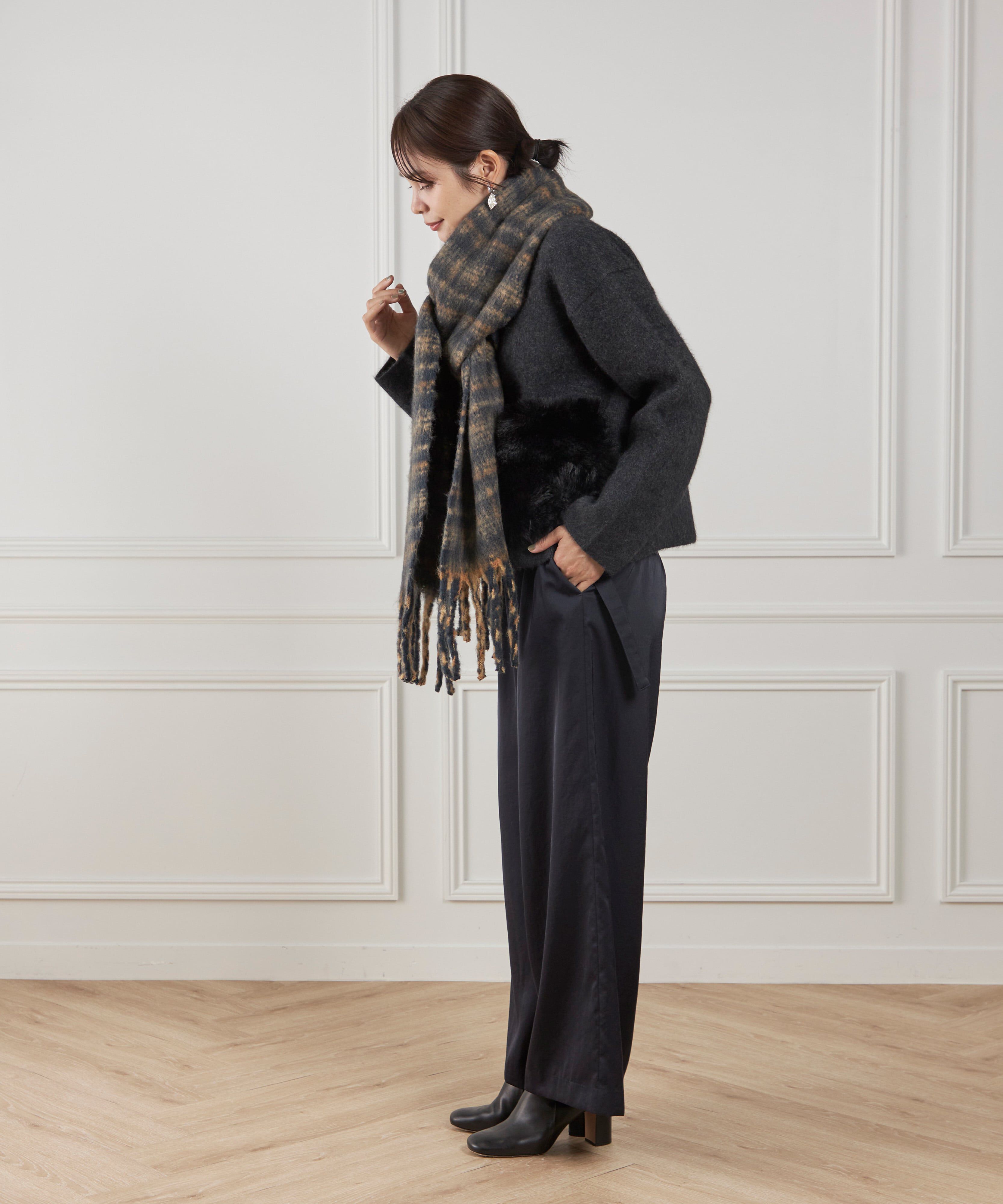 Le Souk「ブークレー トーナルチェック マフラー　」|ストール|