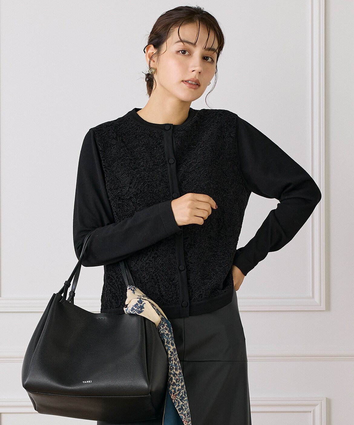 INED「レースカーディガン」|カーディガン|