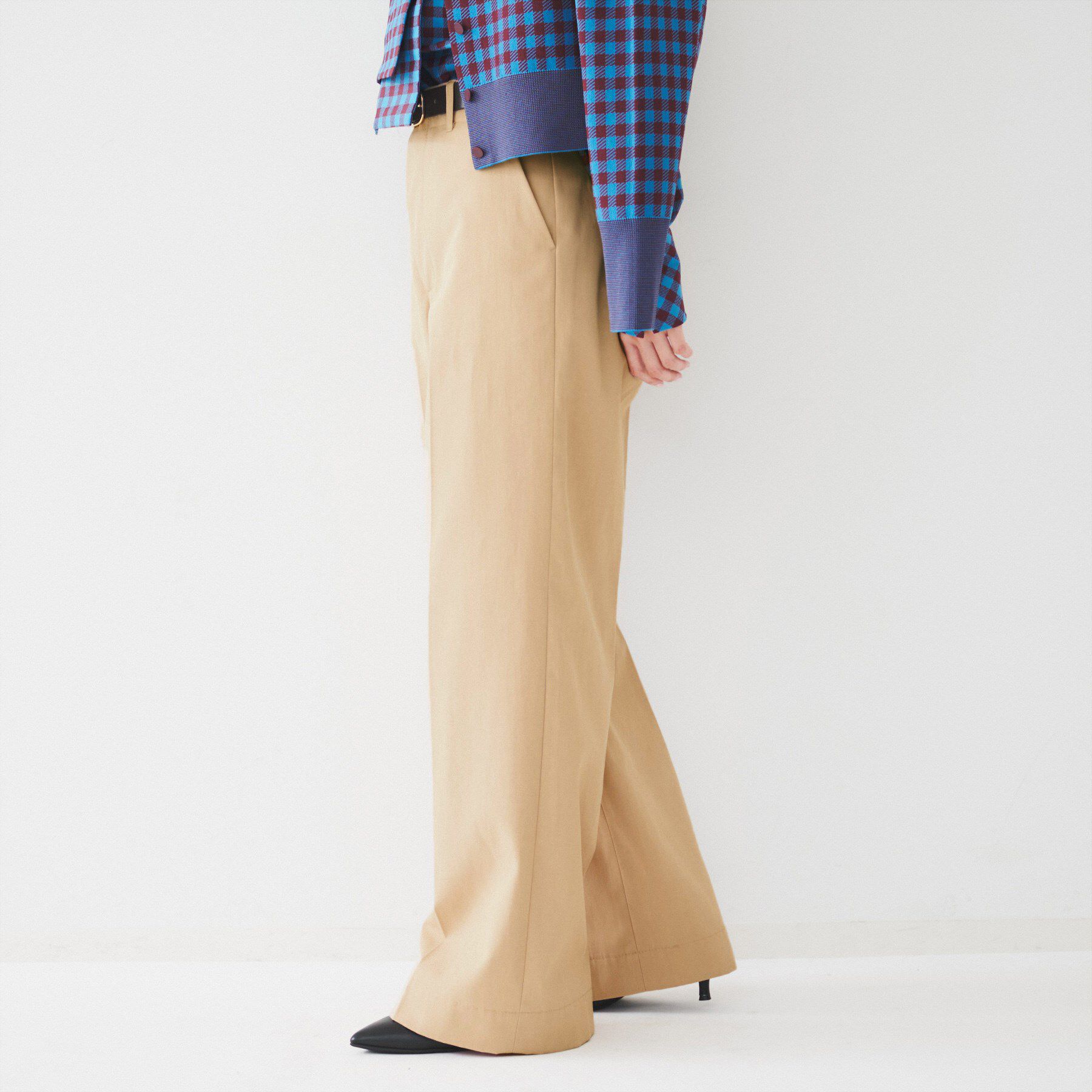 UNTITLED「コットンライク ワイドストレートパンツ」|その他|