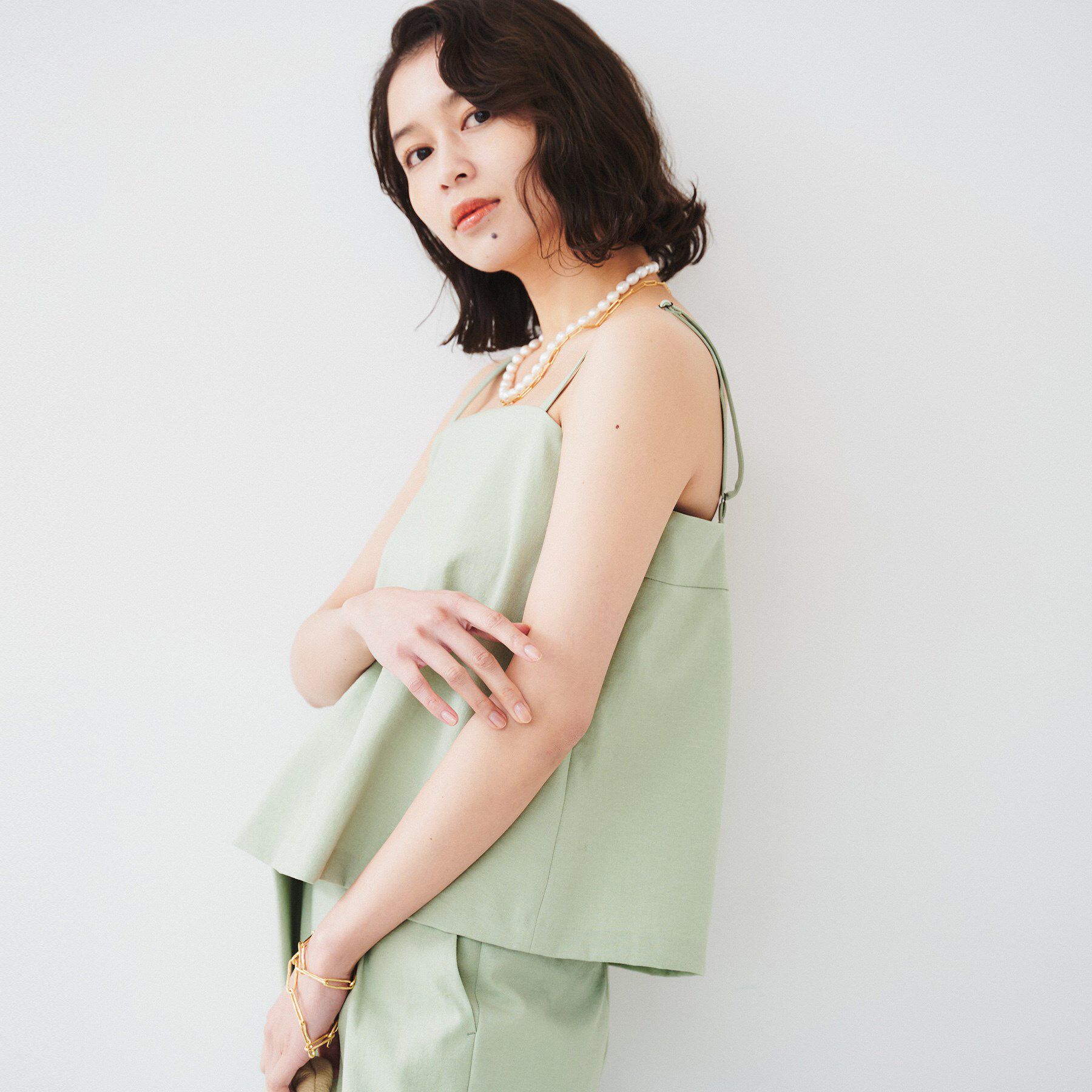 UNTITLED「【セットアップ可能】ビスチェキャミソール」|キャミソール|