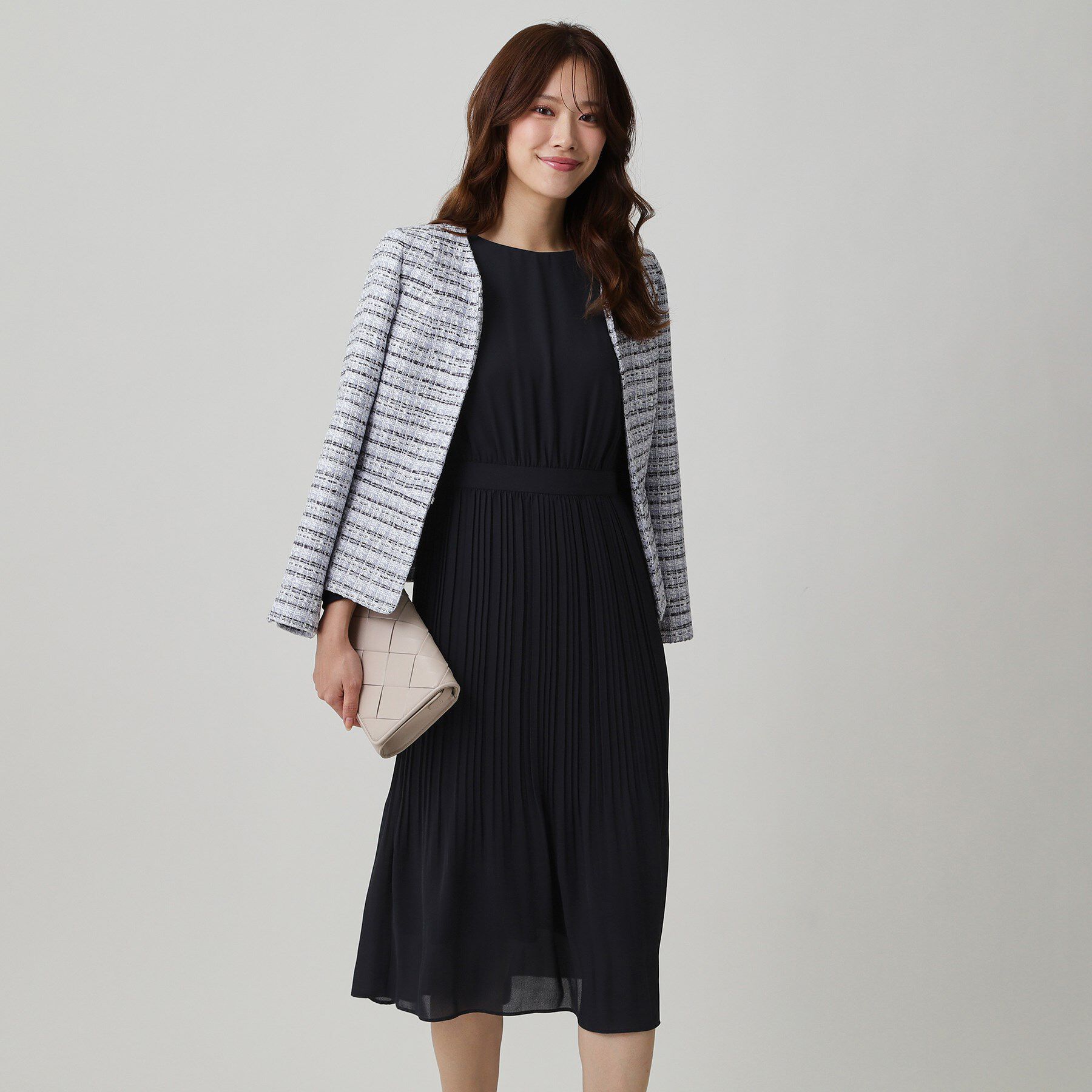 COUP DE CHANCE「【洗える/セレモニー】プリーツワンピース」|ワンピース|ネイビー(094)