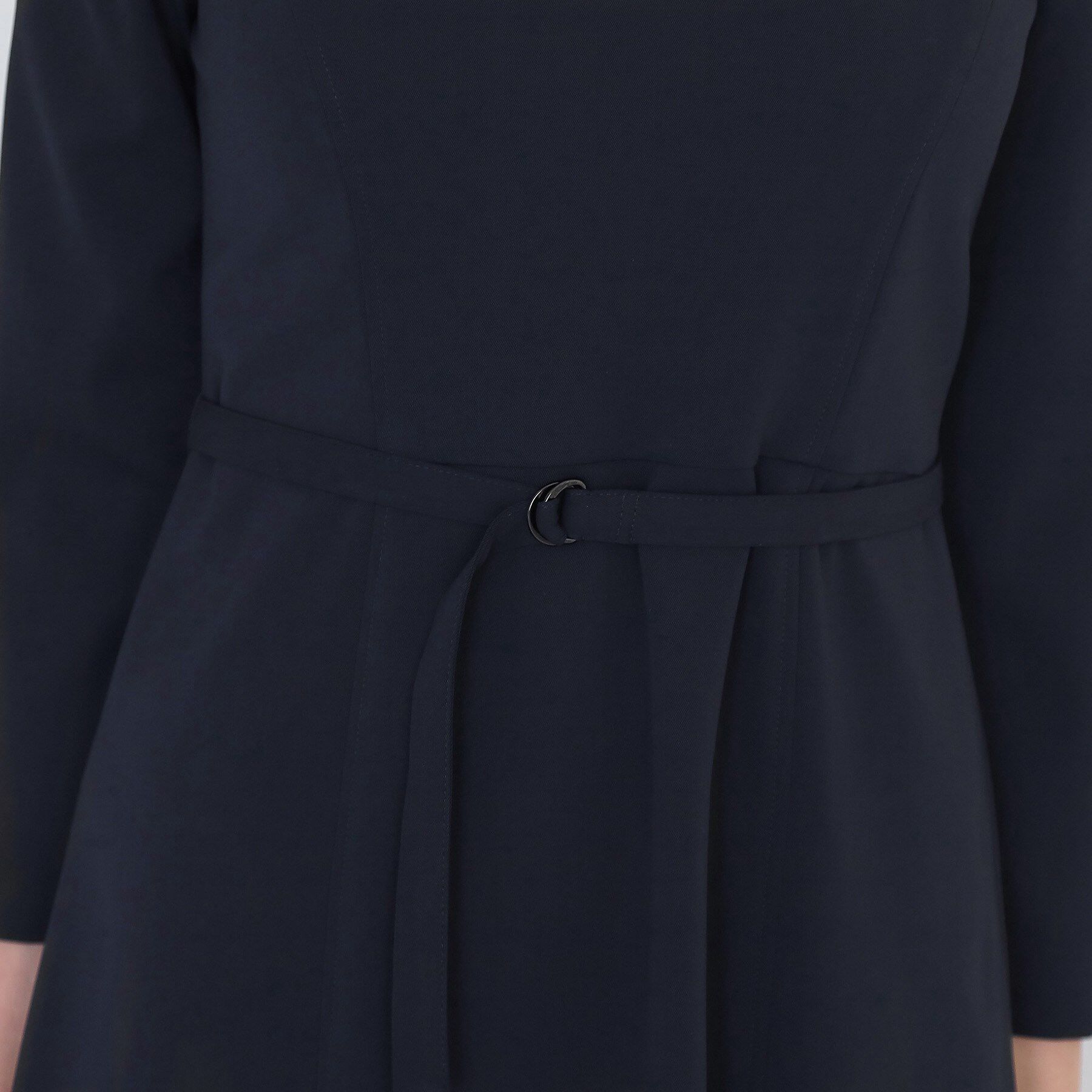 COUP DE CHANCE「【手洗い可／日本製／伸縮性／セットアップ可】共地ベルト付フレアーワンピース」|ワンピース|