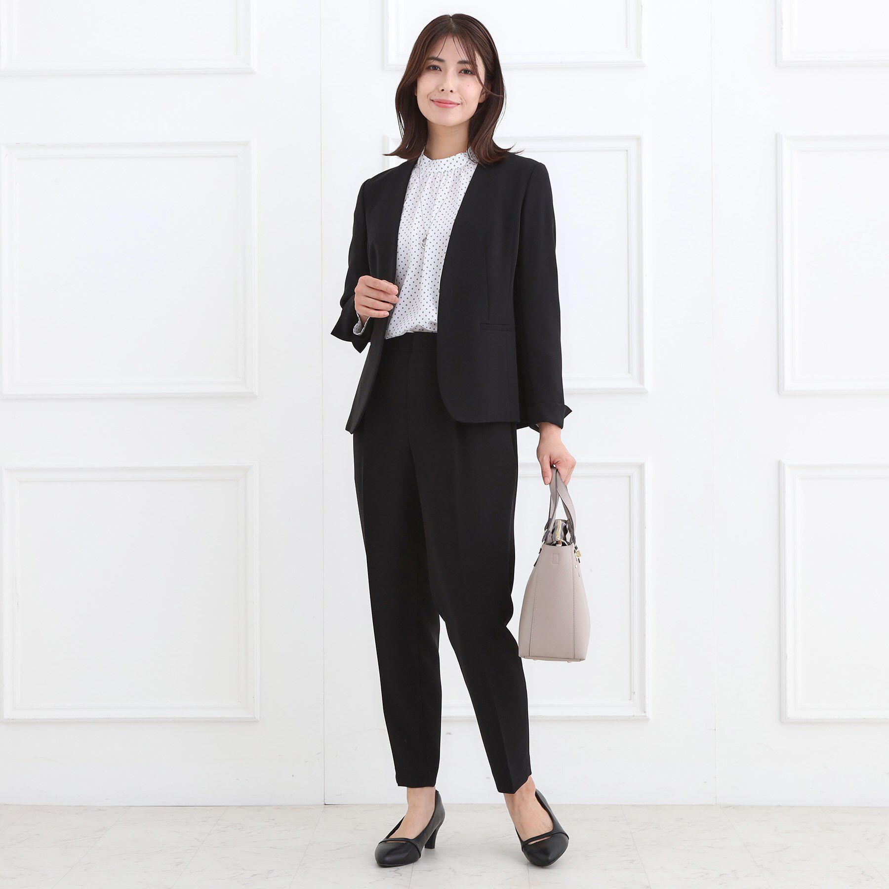 Reflect「【フォーマル／入卒／通勤／セットアップ可】ノーカラージャケット」|ノーカラージャケット|