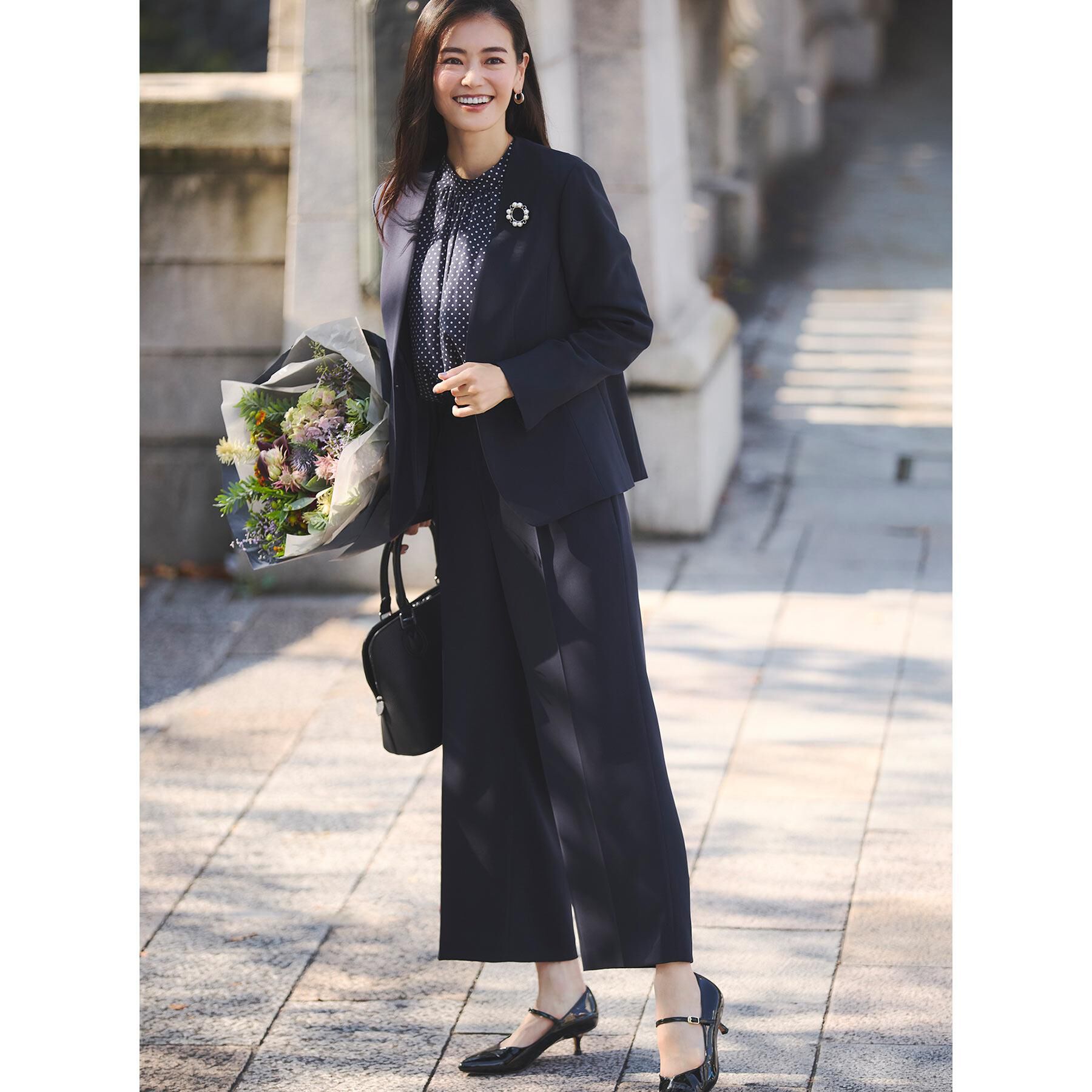 Reflect「【フォーマル／入卒／通勤／セットアップ可】ノーカラージャケット」|ノーカラージャケット|