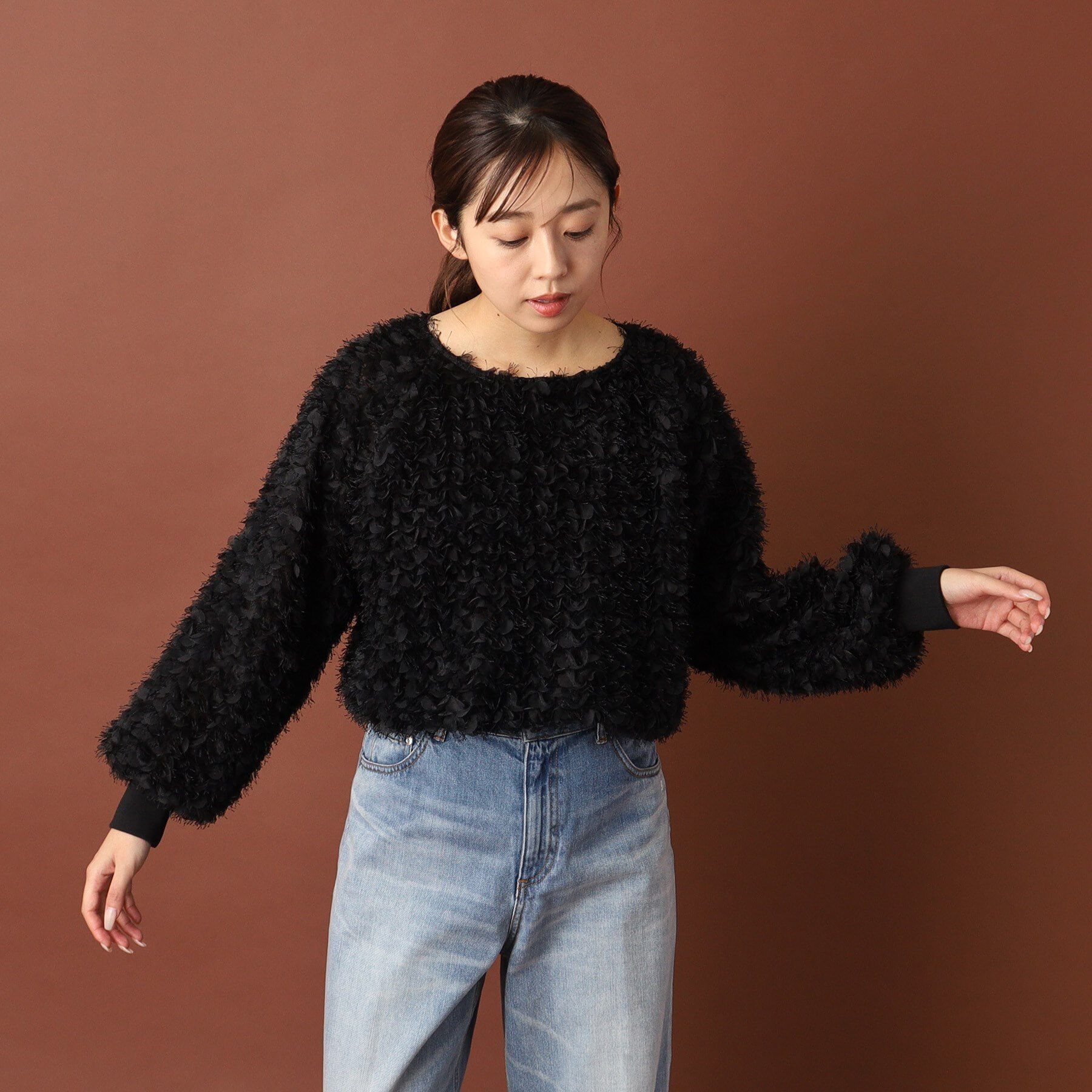 DRESSTERIOR「provoke（プロヴォーク）【別注】 フワラーモチーフブラウス」|シャツ・ブラウス|