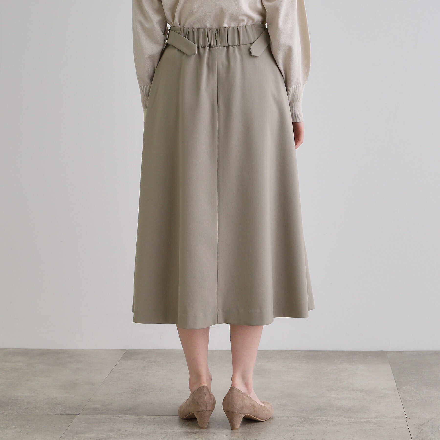 grove「サイドベルトタックフレアスカート」|スカート|