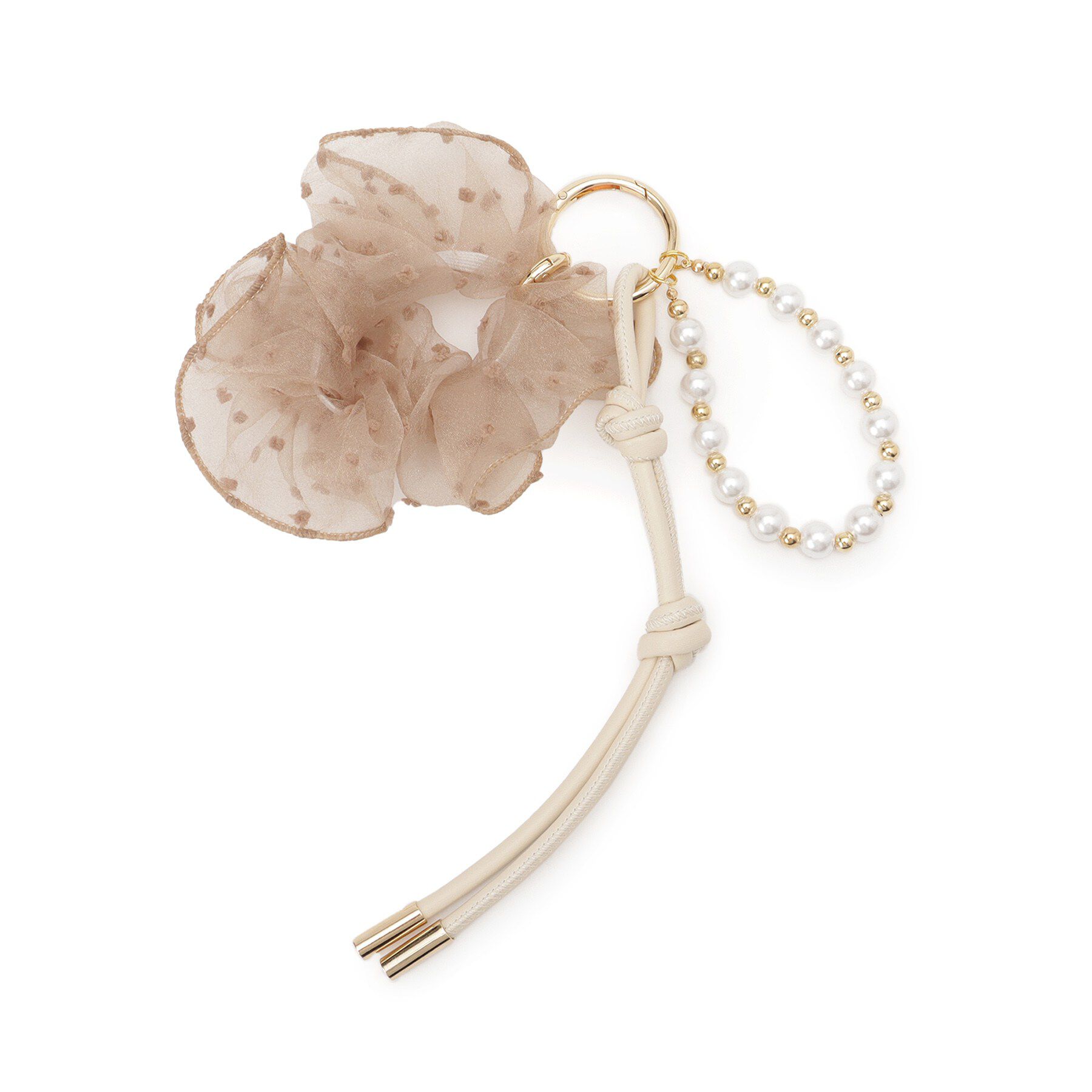 grove「ドットシュシュバッグチャーム」|キーケース|