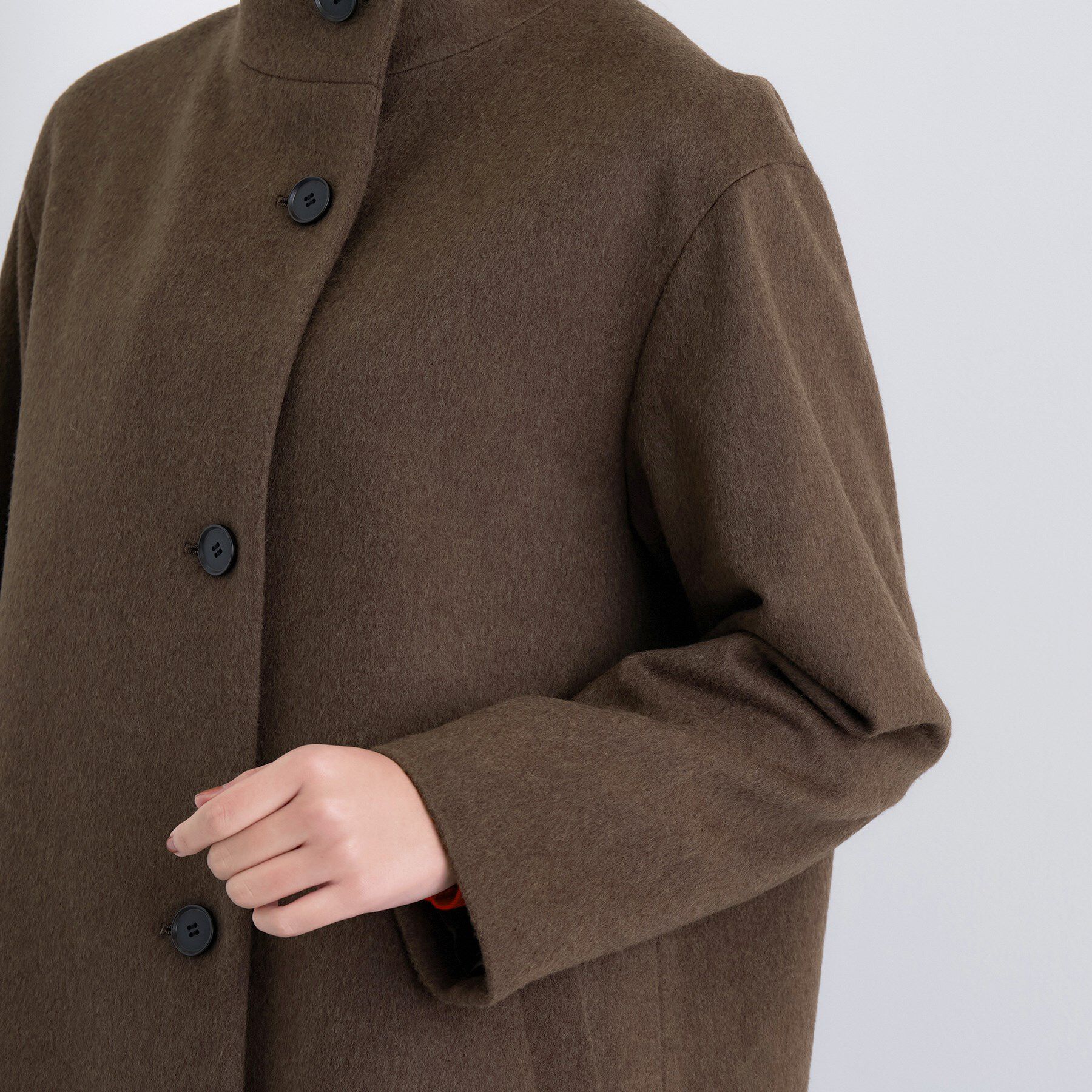 INDIVI「【日本製／ミドル丈】スタンドカラーミドルコート」|その他|