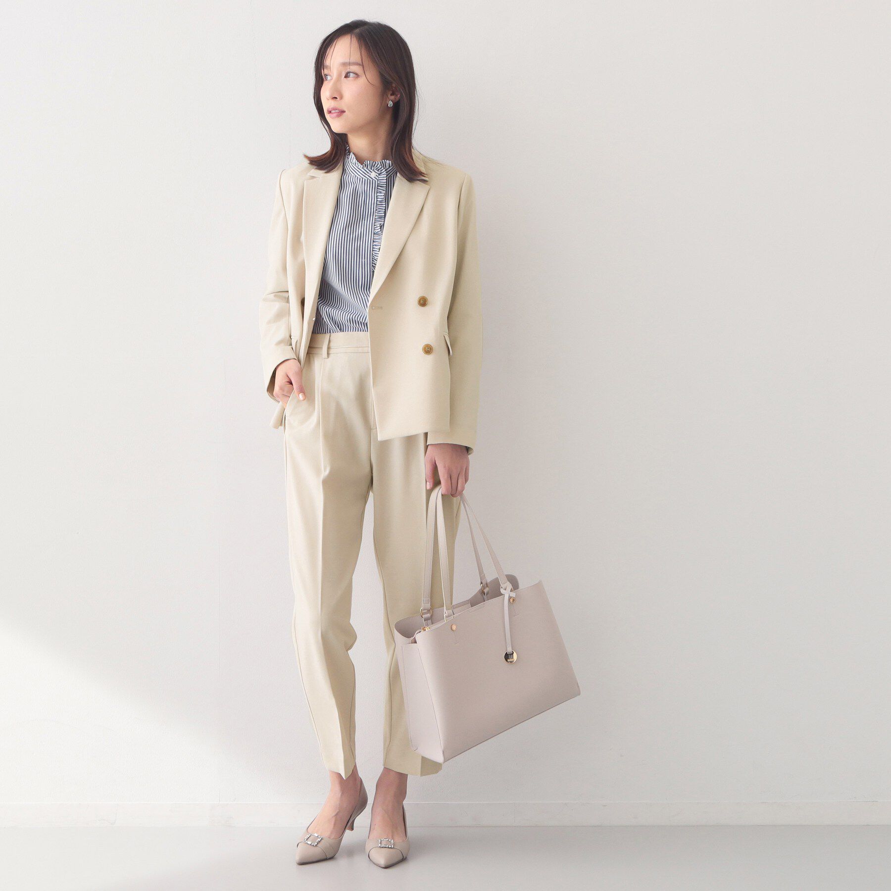 index「ストレッチテーパードパンツ/セットアップ対応可【洗濯機OK/接触冷感/吸水速乾/防シワ】《SS～LL」|その他|