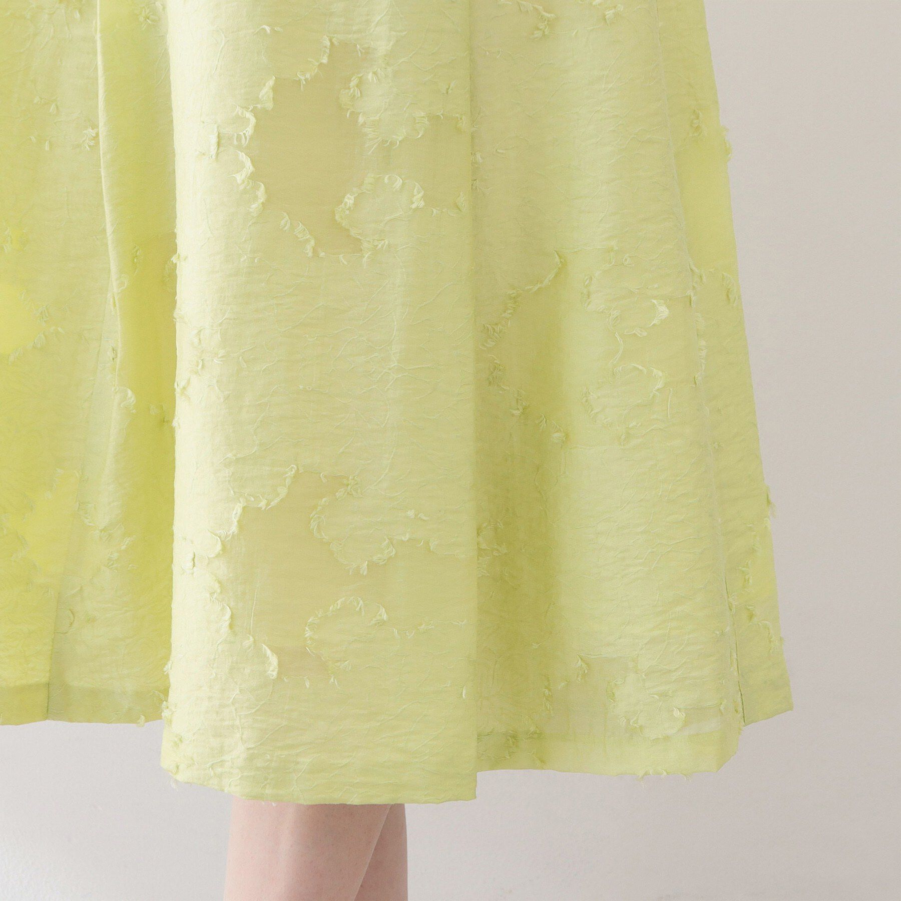 index「フラワーカットジャカードタックフレアスカート【洗濯機OK/イージーアイロン】」|スカート|