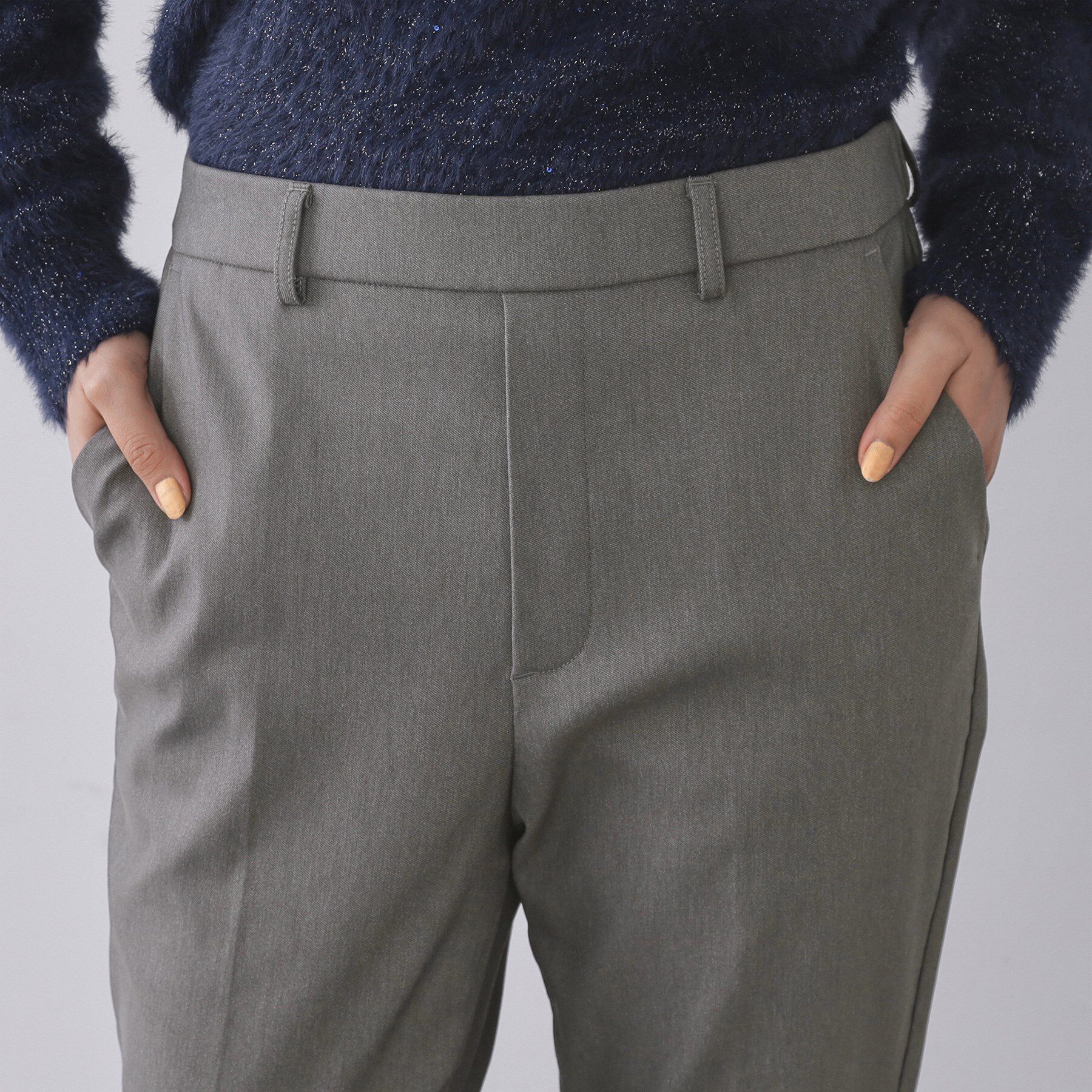 OPAQUE.CLIP「裏起毛ハイストレッチイージーテーパードパンツ【洗濯機OK】」|その他|