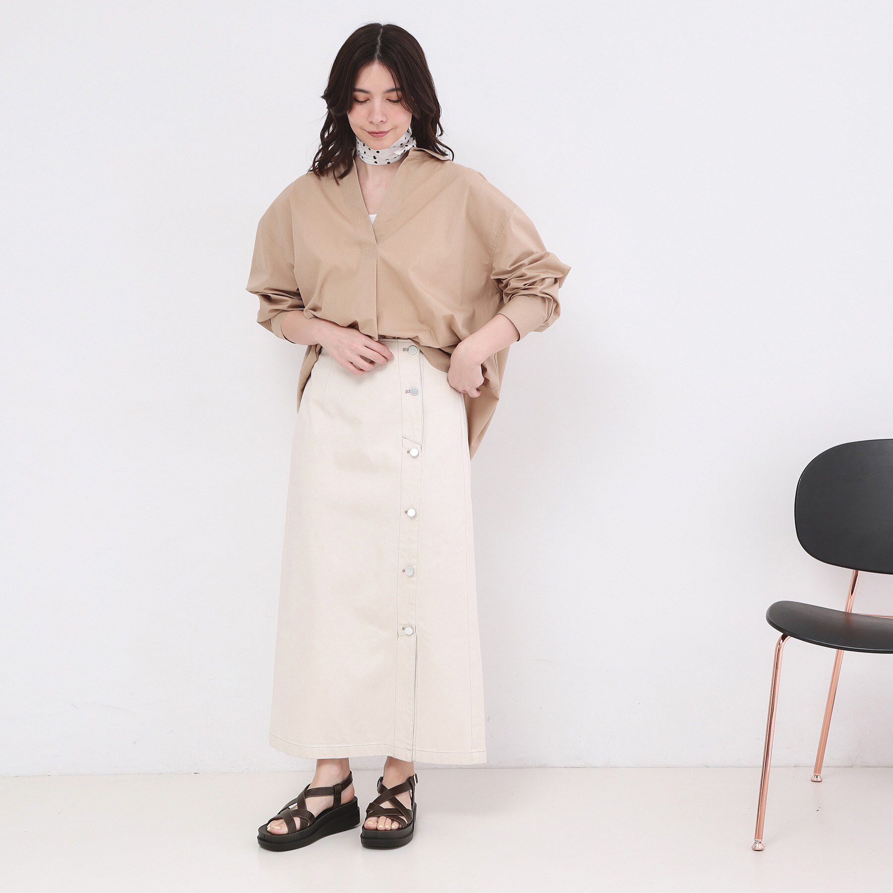 OPAQUE.CLIP「クロスベルトデザインサンダル」|サンダル|